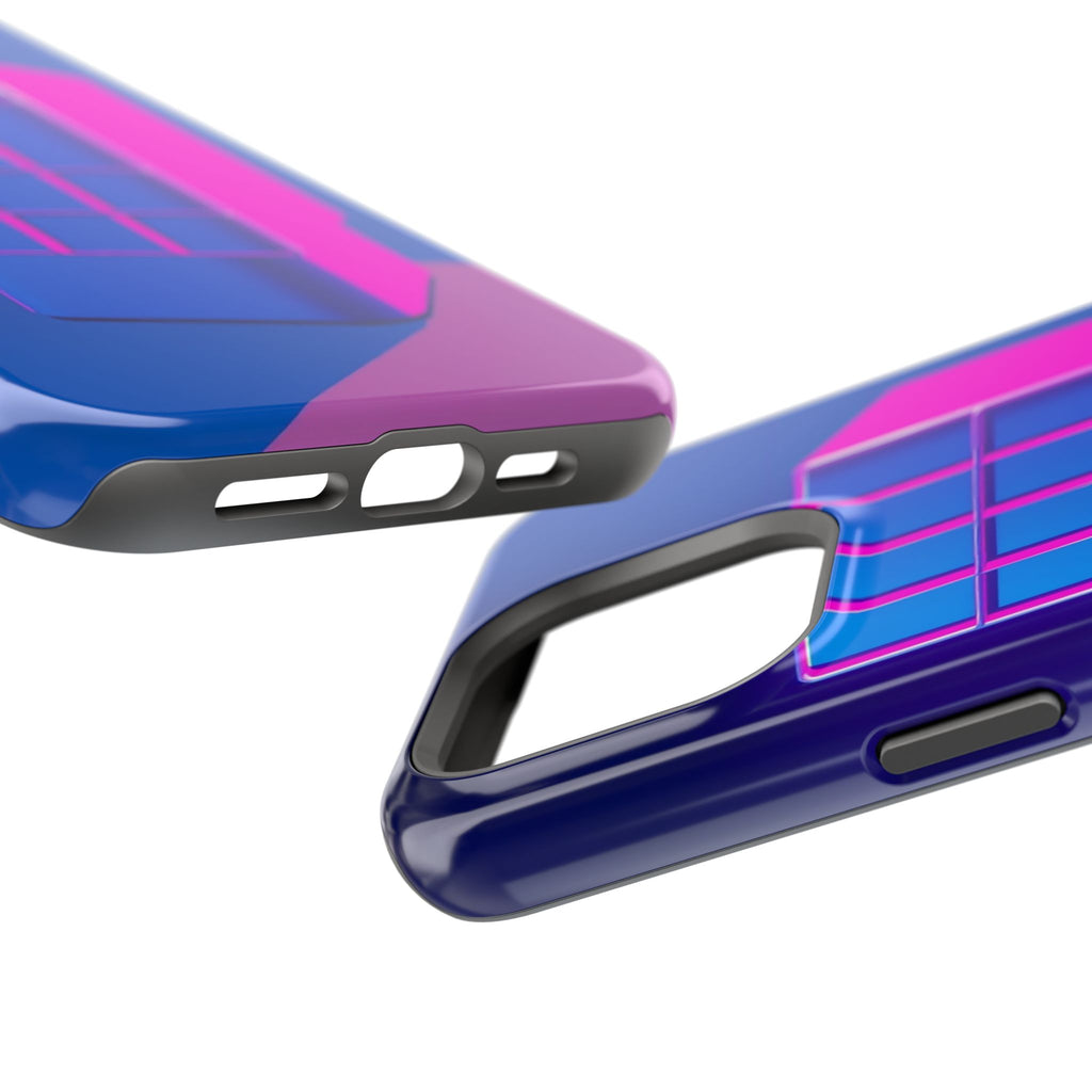 iPhone Earthy 80s Grid Synthwave Design Slim Everyday Designer Case · iPhone Cas