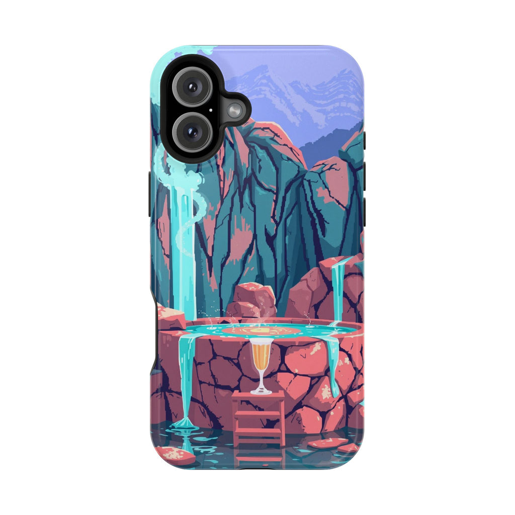 iPhone Hot Spring Steam Electric Art Slim Everyday Designer Case · iPhone Case