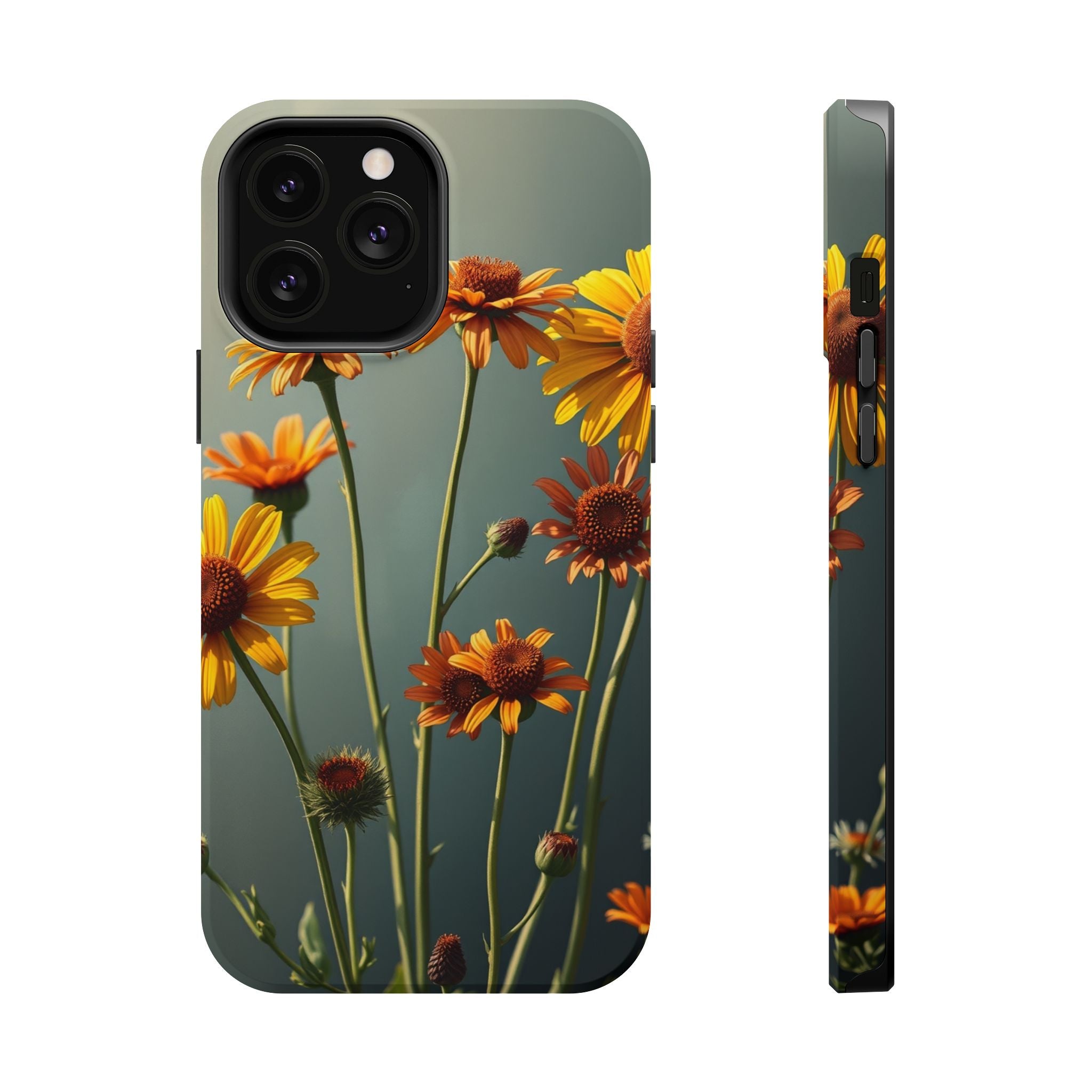iPhone Mustard And Rust Wildflower Bunch Slim Everyday iPhone Designer · iPhone