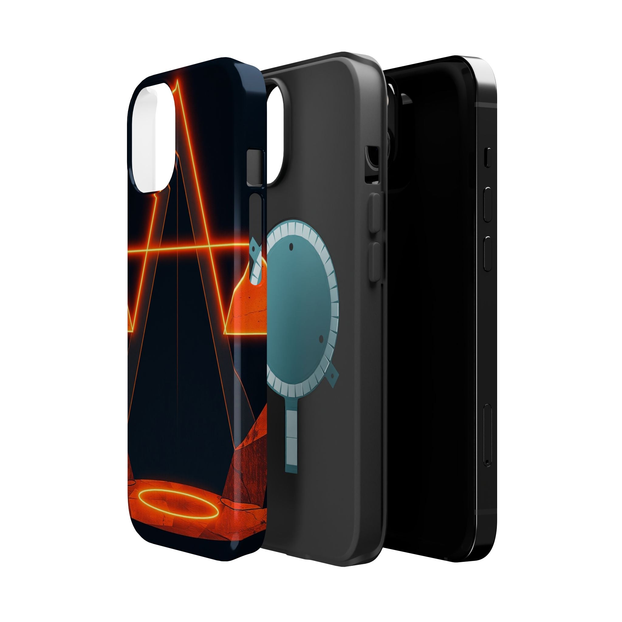 iPhone Vibrant Neon Geometry Design Slim Everyday Designer Case · iPhone Case