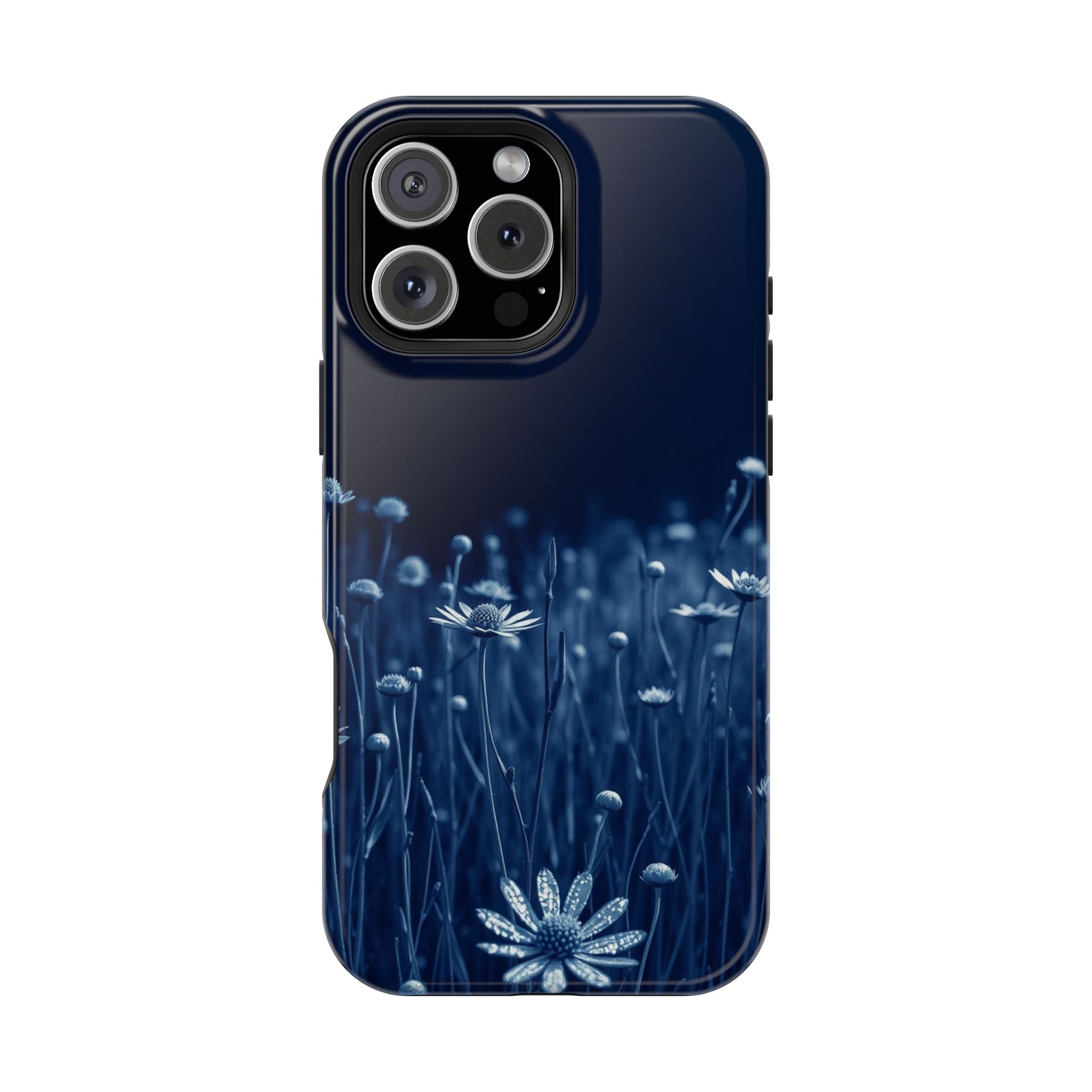 iPhone Midnight Blue And Silver Wildflower Field Clean iPhone Minimal · iPhone C