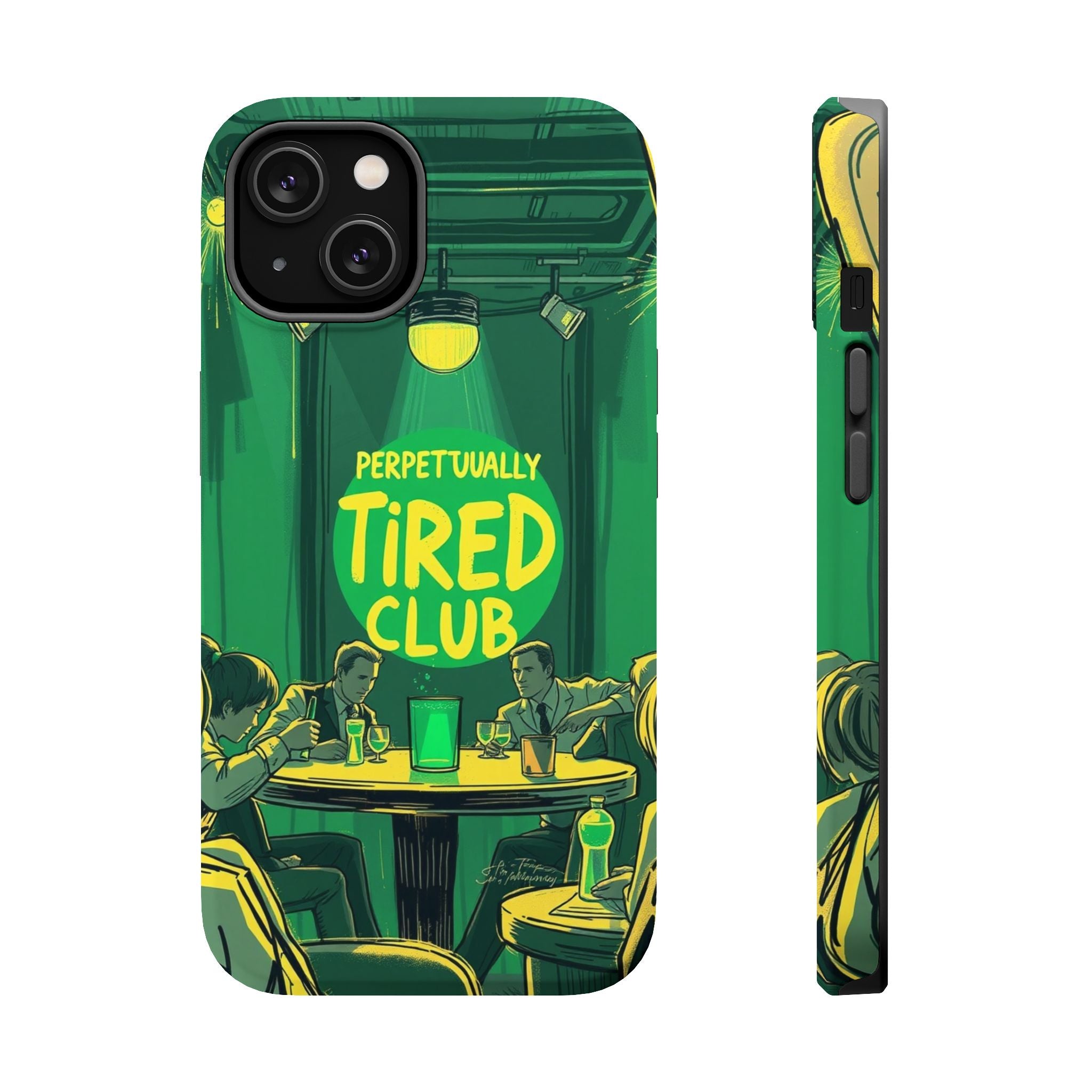 iPhone Radiant Perpetually Tired Club Design Slim Everyday Designer Case · iPhon