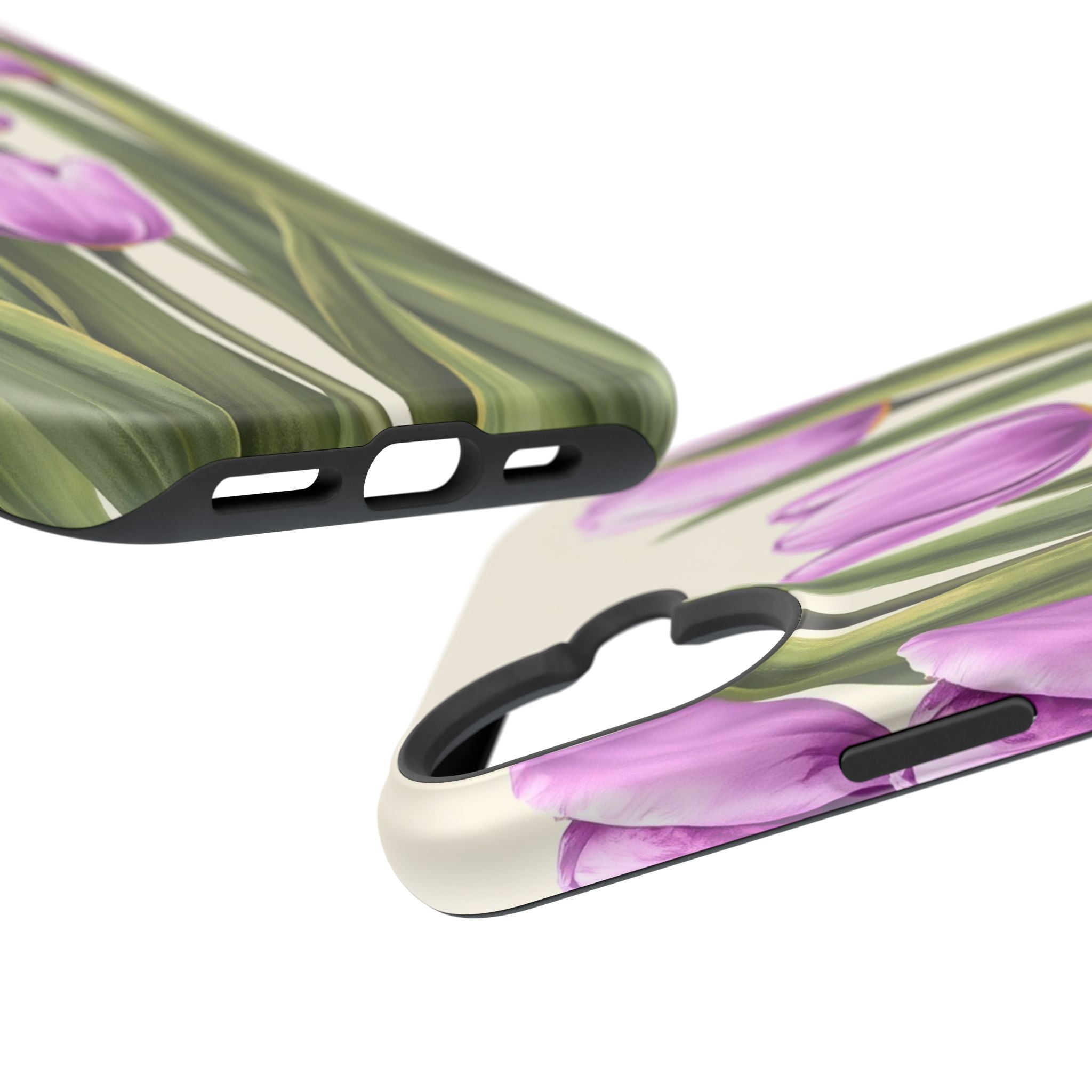 iPhone Tulip Row Electric Art 14 Bold Modern Everyday Snap Case · iPhone Case