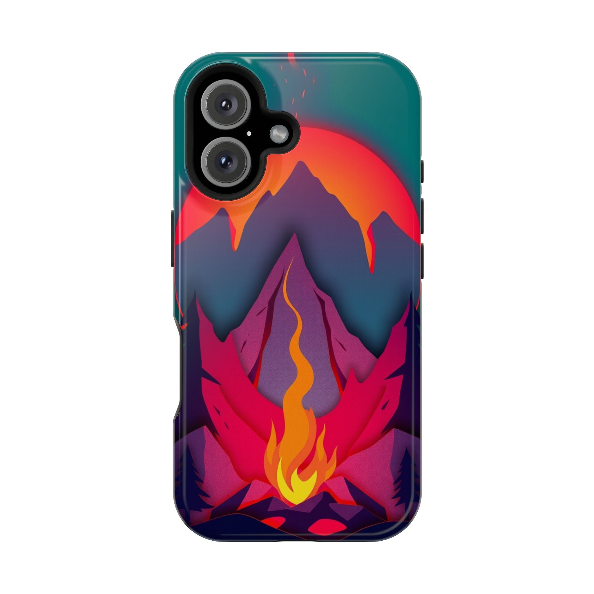 iPhone Cyan And Magenta Wildfire Glow Slim Everyday iPhone 12 Designer · iPhone