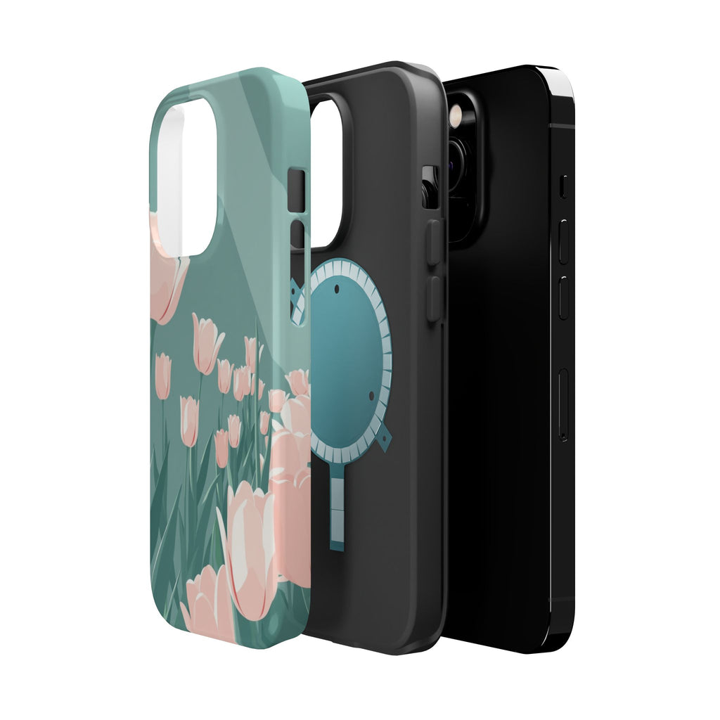 iPhone Tulip Row Enchanted Art Slim Everyday Designer Case · iPhone Case