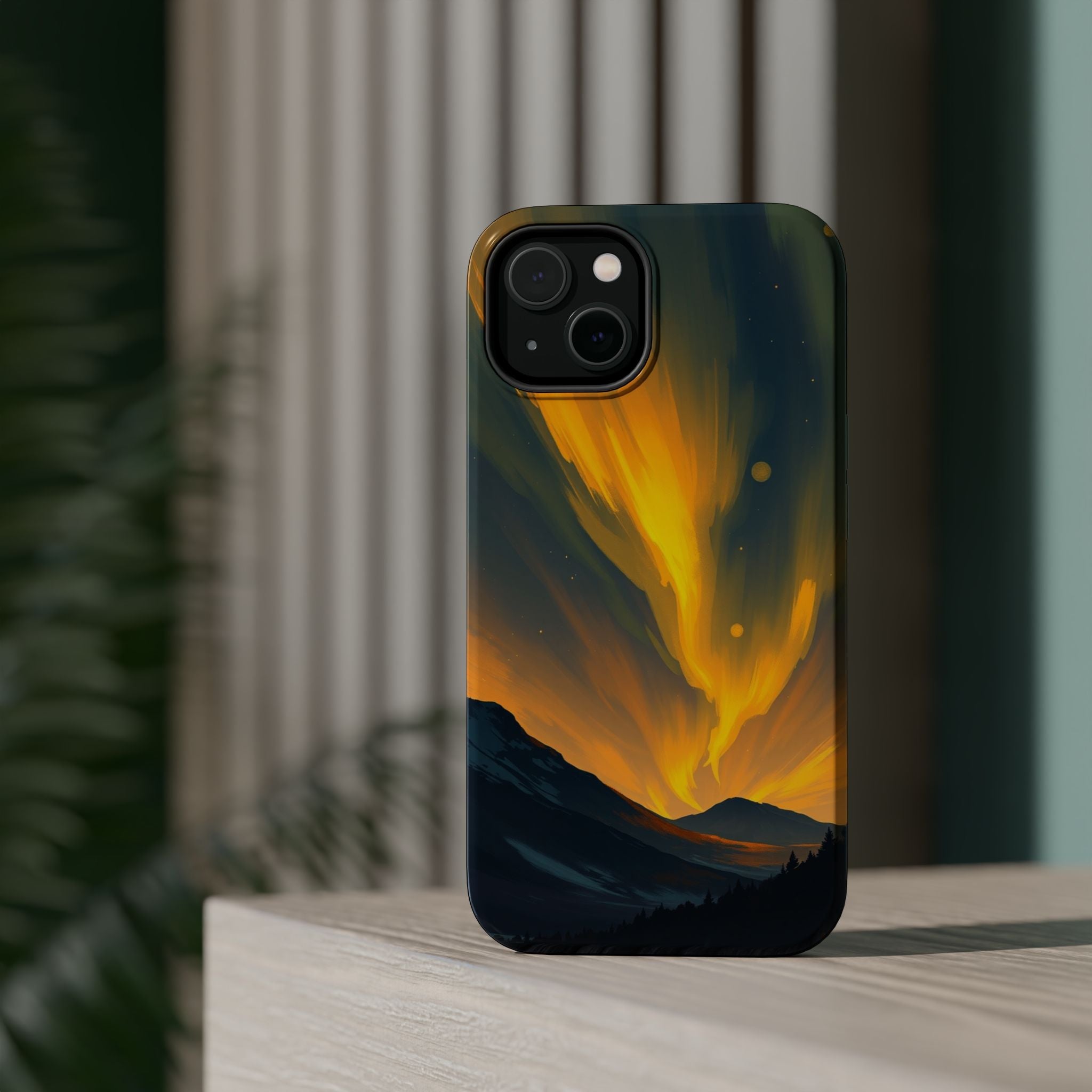 iPhone Serene Northern Lights Design Slim Everyday Designer Case · iPhone Case