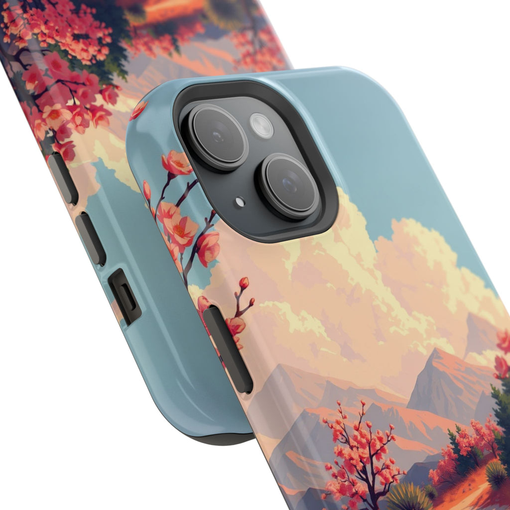iPhone Burnt Orange And Sand Blossom Trail Slim iPhone Everyday · iPhone Case