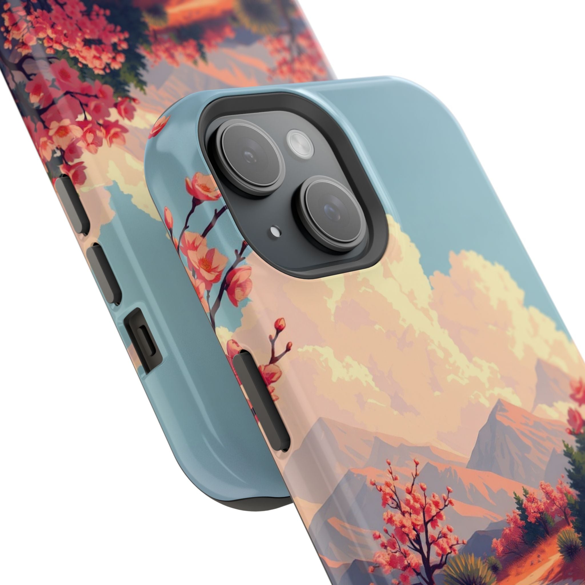 iPhone Burnt Orange And Sand Blossom Trail Slim iPhone Everyday · iPhone Case
