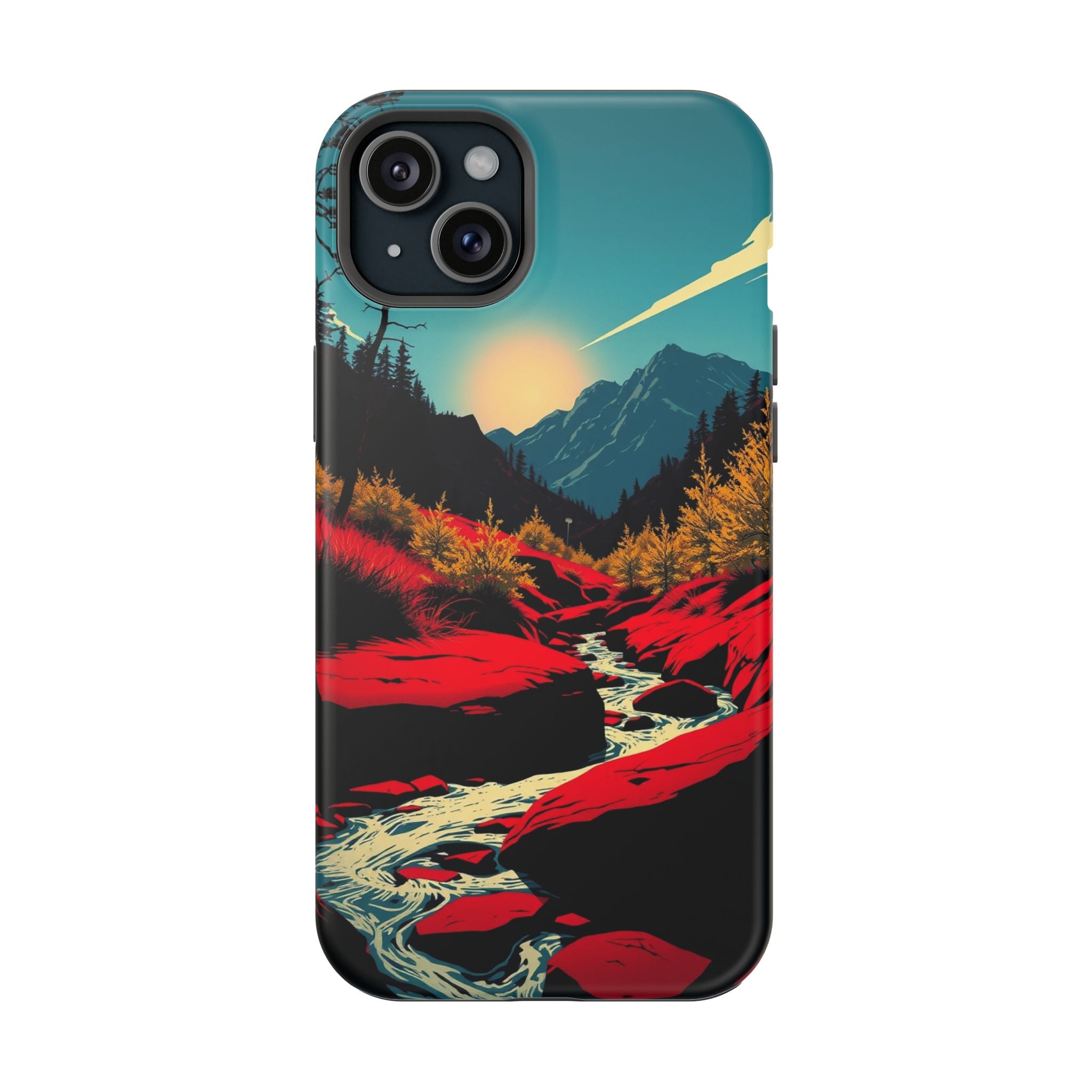 iPhone Earthy Spring Creek Design Bold Modern Everyday Snap Case · iPhone Case
