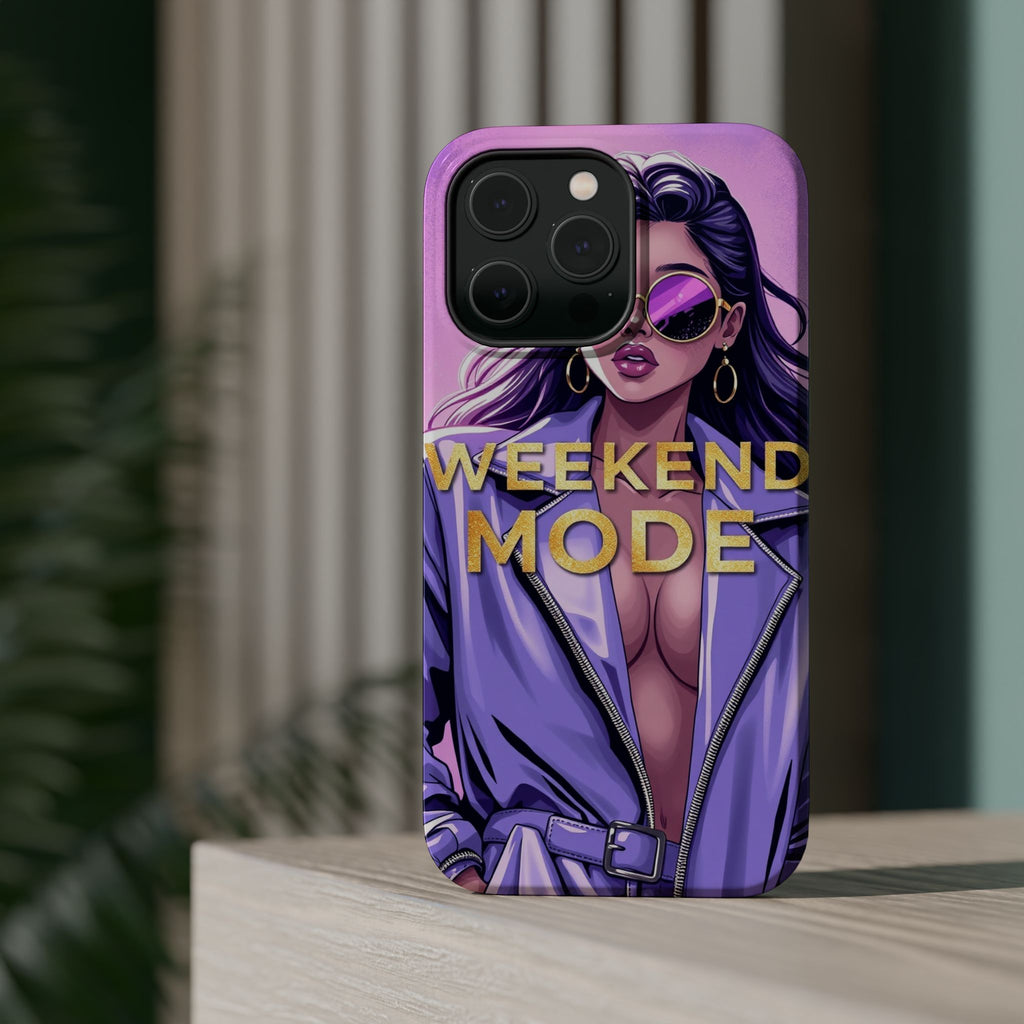 iPhone Lavender And Pearl Weekend Mode On Slim Everyday Designer Case · iPhone C