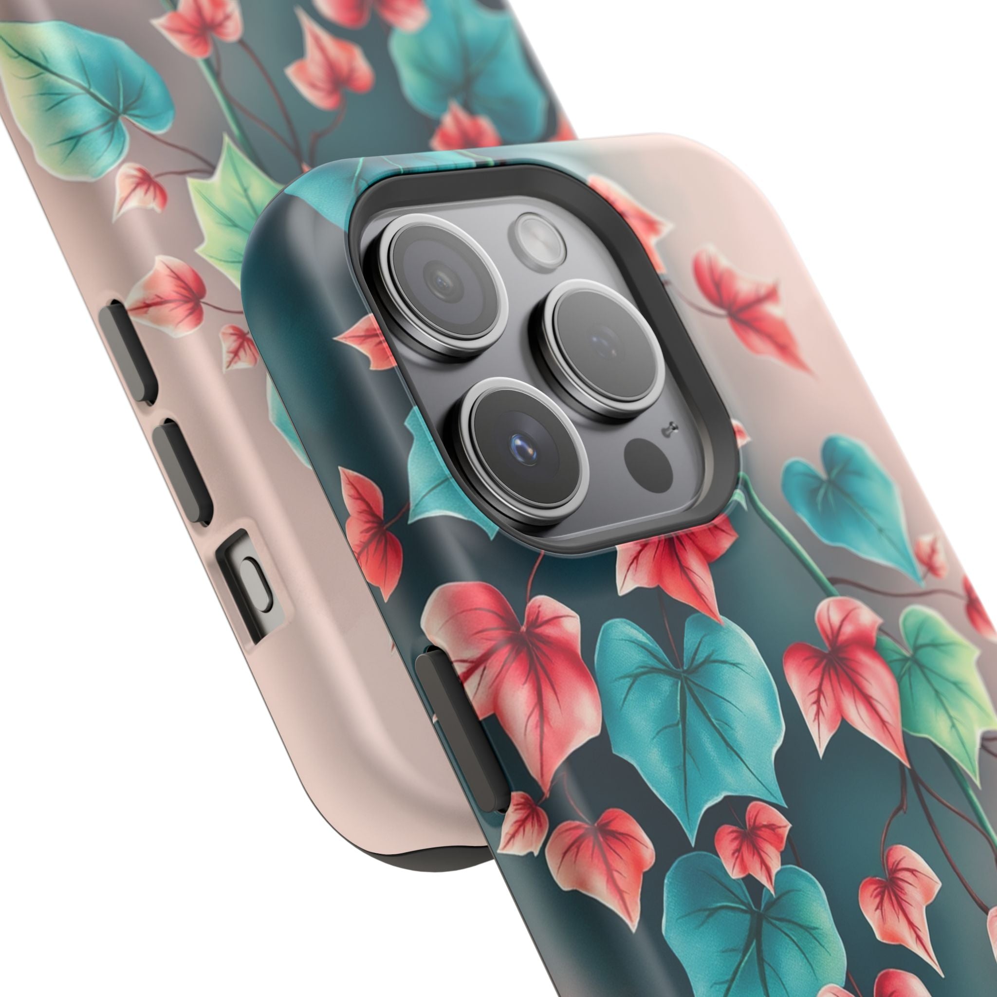 iPhone Art Nouveau Vine Teal And Coral Slim Snap Case · iPhone Case