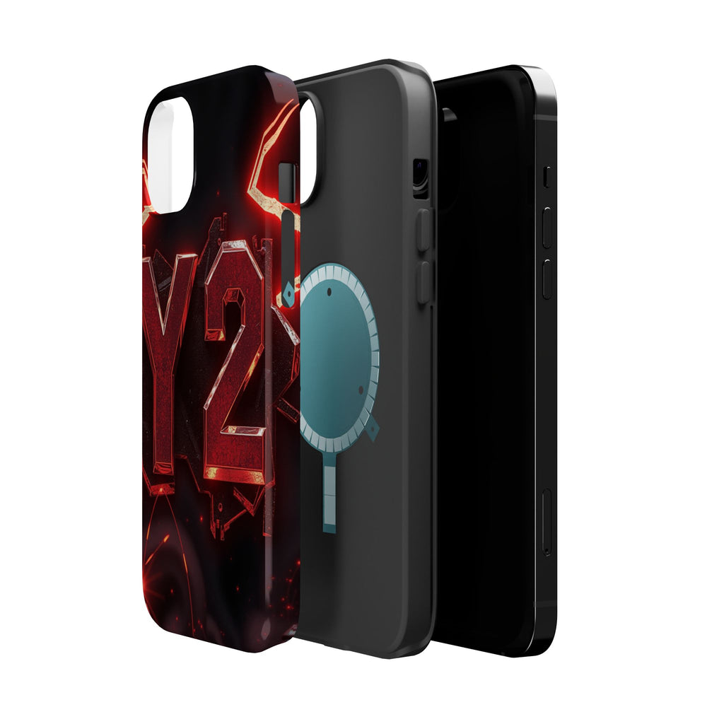 iPhone Y2K Holographic Bold Art Slim Everyday Designer Case · iPhone Case