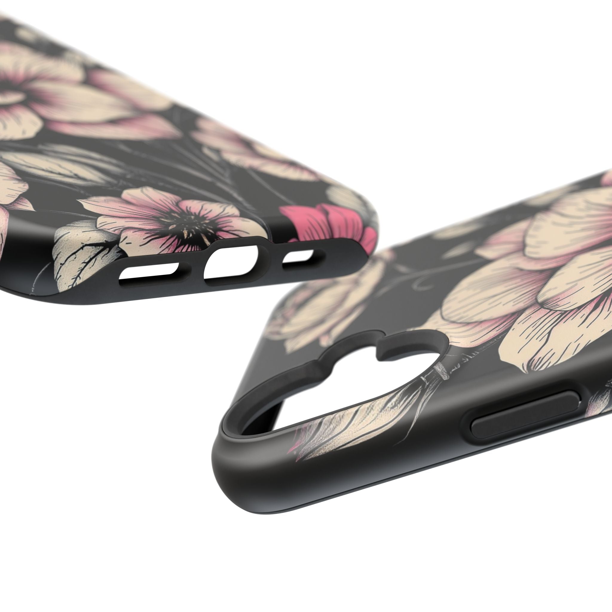 iPhone Floral Dark Academia Gothic Ink Slim Everyday Designer Case · iPhone Case