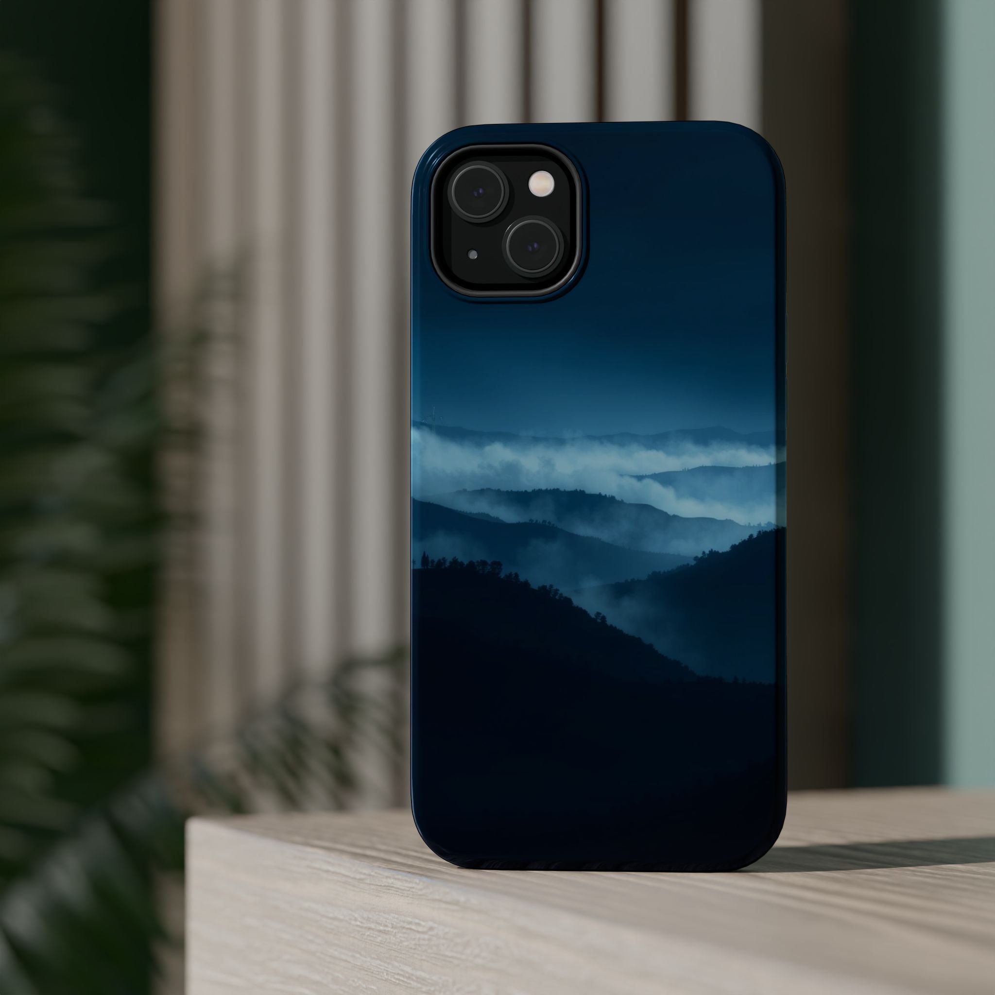 iPhone Earthy Fog Rolling Over Hills Design Slim iPhone Everyday · iPhone Case