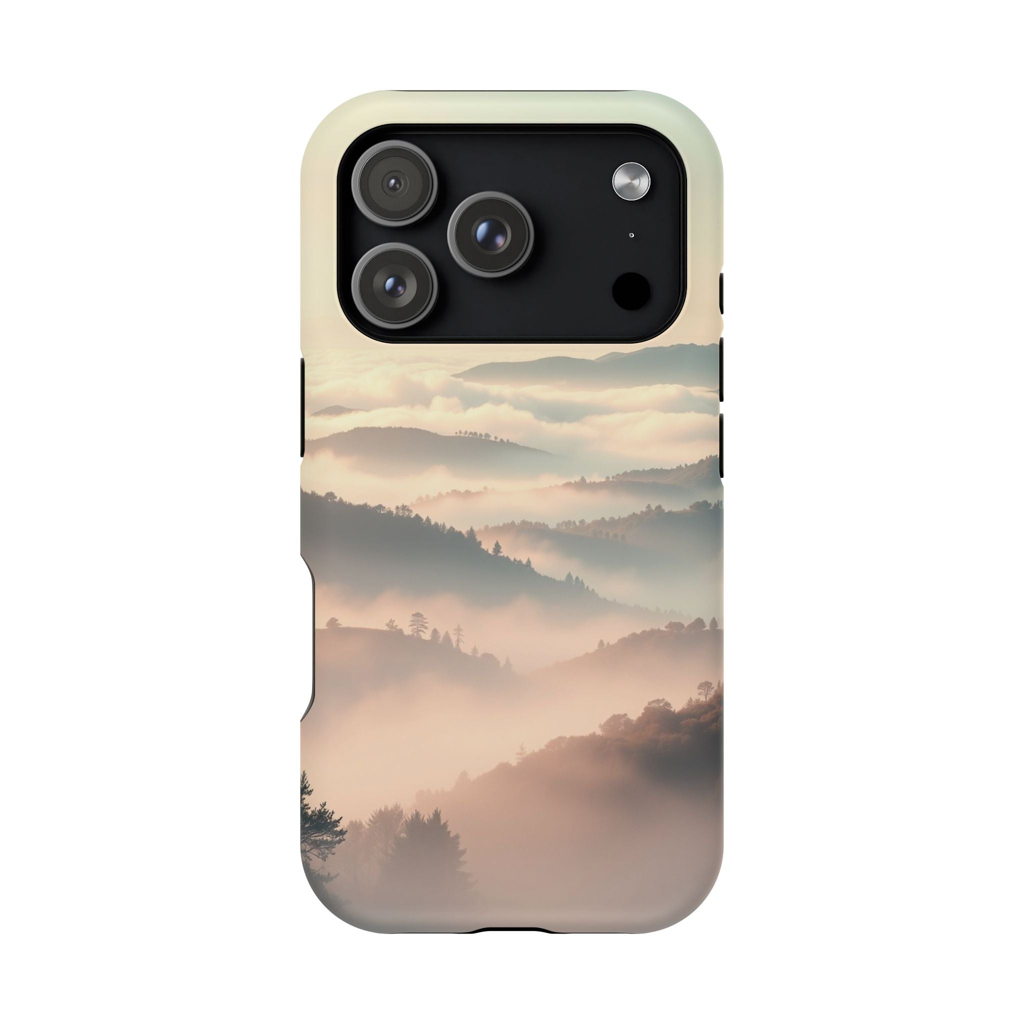 iPhone Mint And Blush Fog Rolling Over Hills Slim iPhone Everyday · iPhone Case