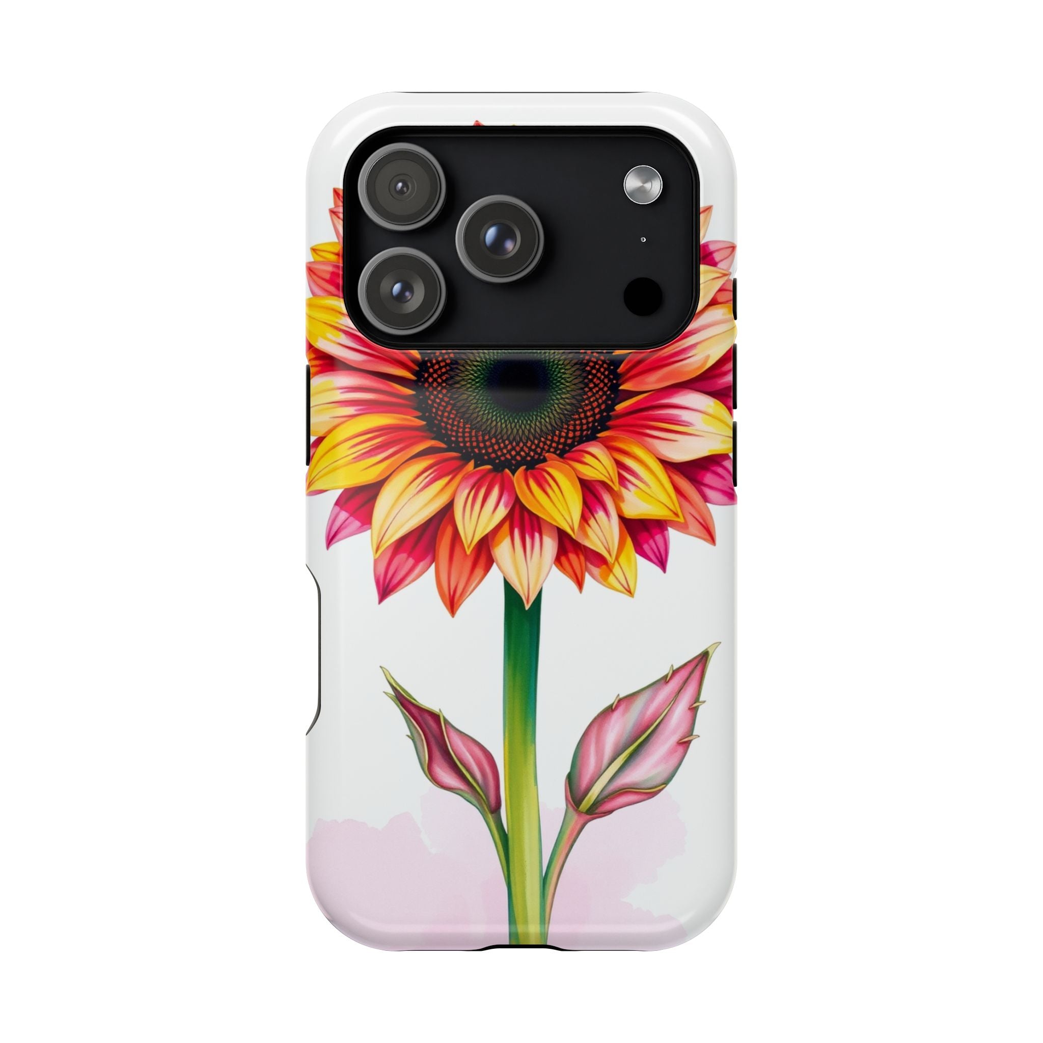 iPhone Sunflower Pop Vibrant Watercolor Slim Snap Case · iPhone Case