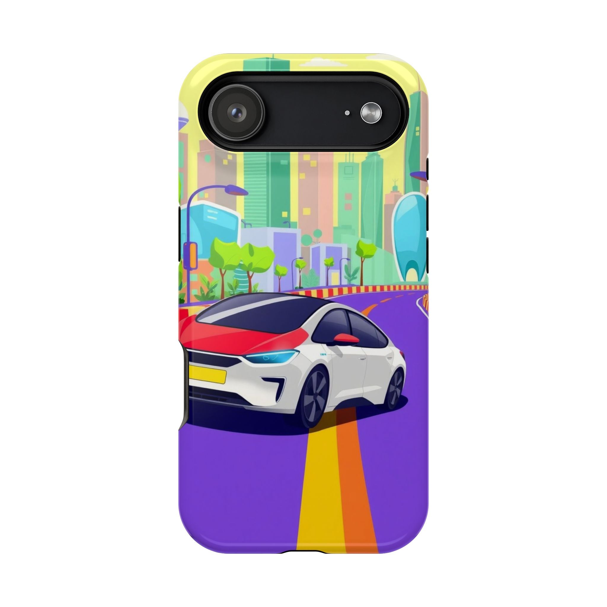 iPhone Electric Car Future Kids Fun Phone Case Gift Slim Snap Case · iPhone Case