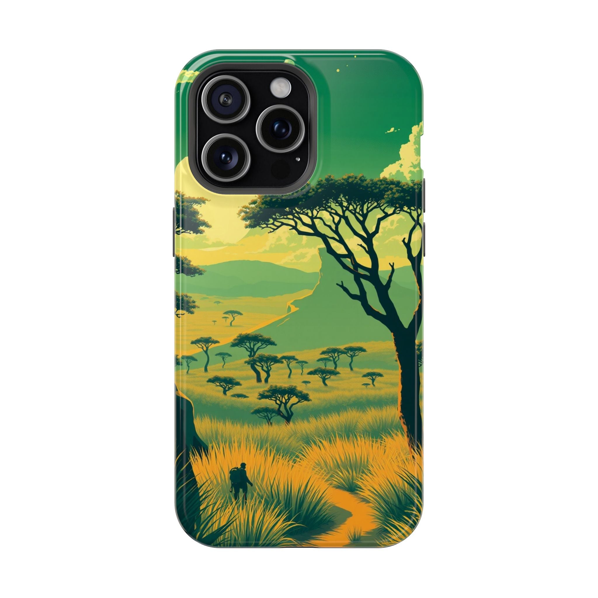 iPhone Savanna Horizon Pixel Art -Bit Slim Everyday Designer Case · iPhone Case
