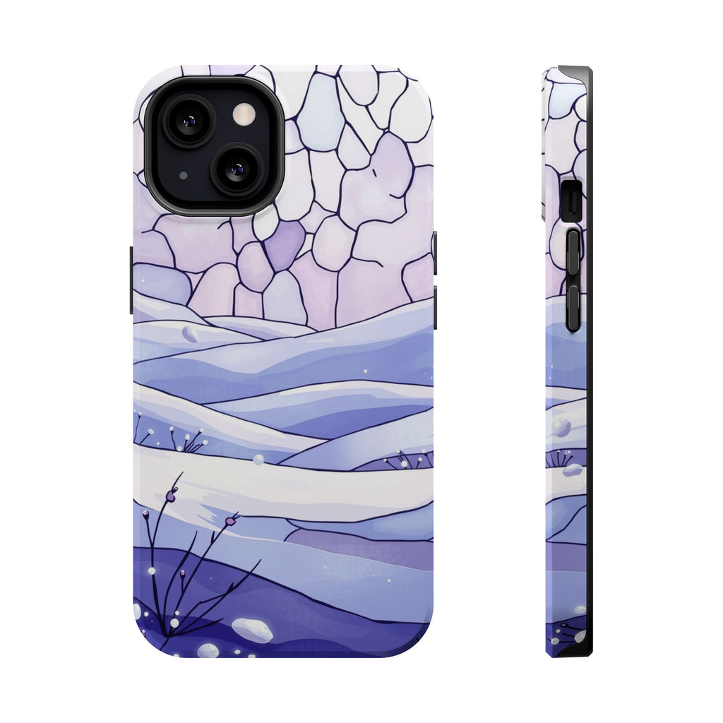 iPhone Snow Field Electric Art 11 Bold Modern Everyday Snap Case · iPhone Case