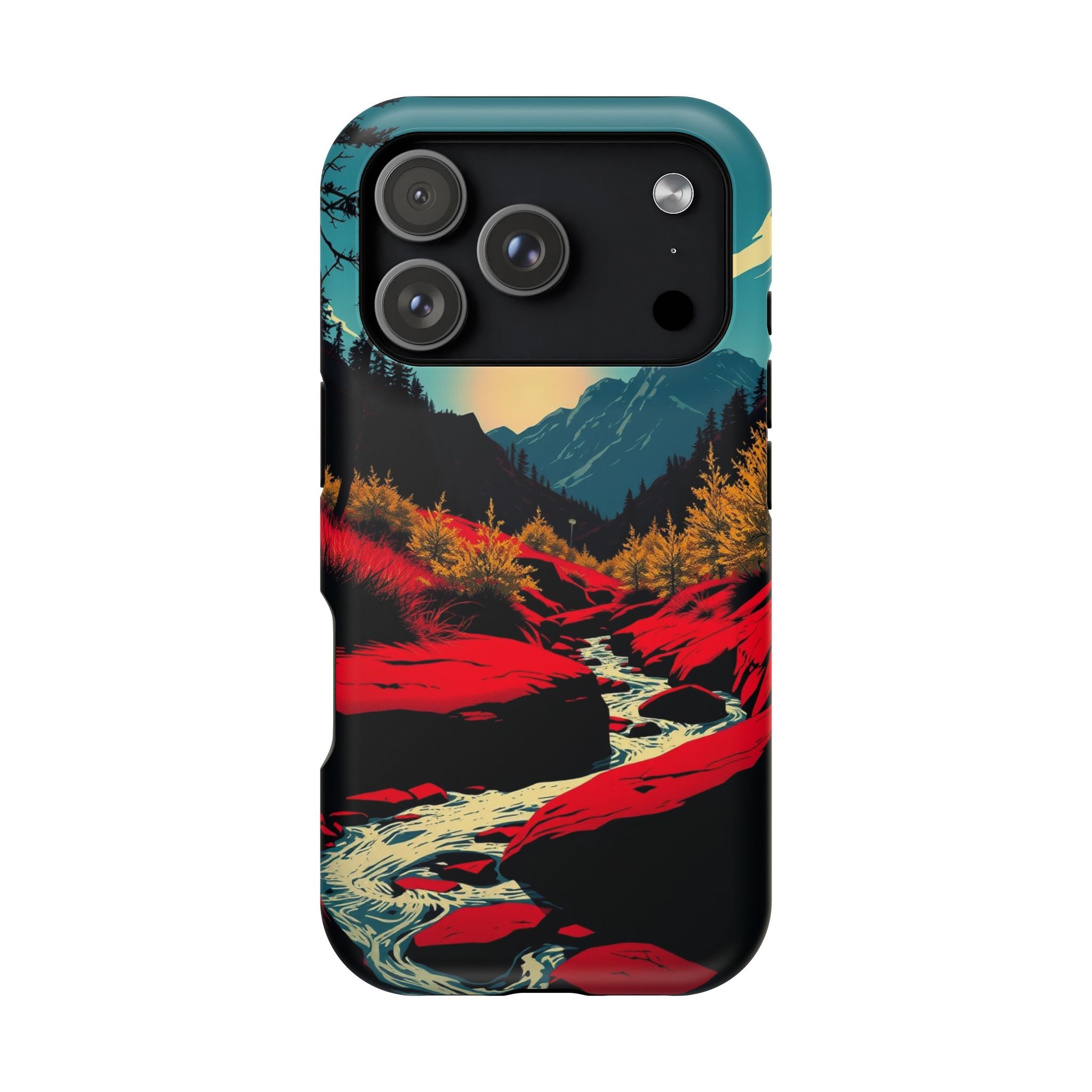 iPhone Earthy Spring Creek Design Bold Modern Everyday Snap Case · iPhone Case