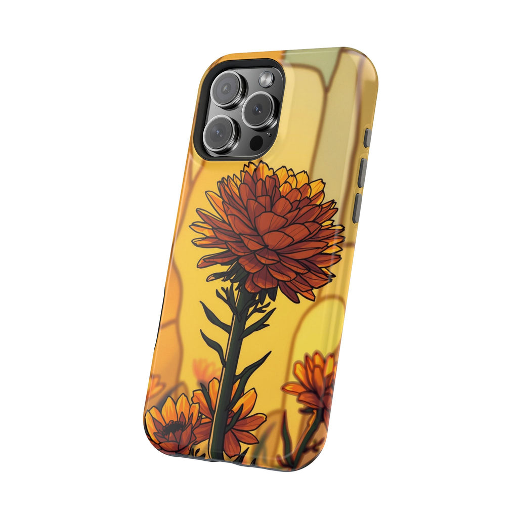 iPhone Sunset Amber And Peach Ranunculus Stack Soft iPhone Finish · iPhone Case