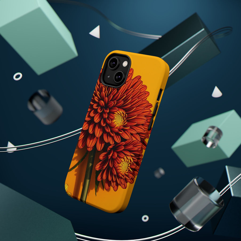 iPhone Mustard And Rust Ranunculus Stack Slim Everyday iPhone 14 · iPhone Case