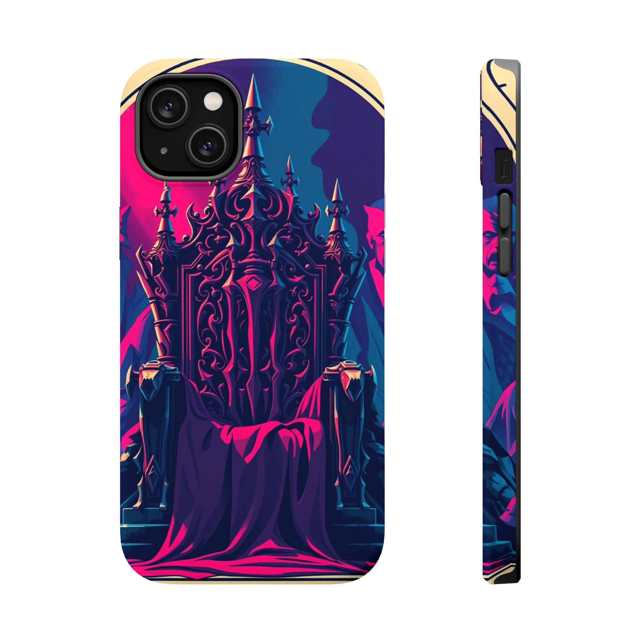 iPhone Lich King Throne Vintage Retro Poster Slim Everyday Designer Case · iPhon