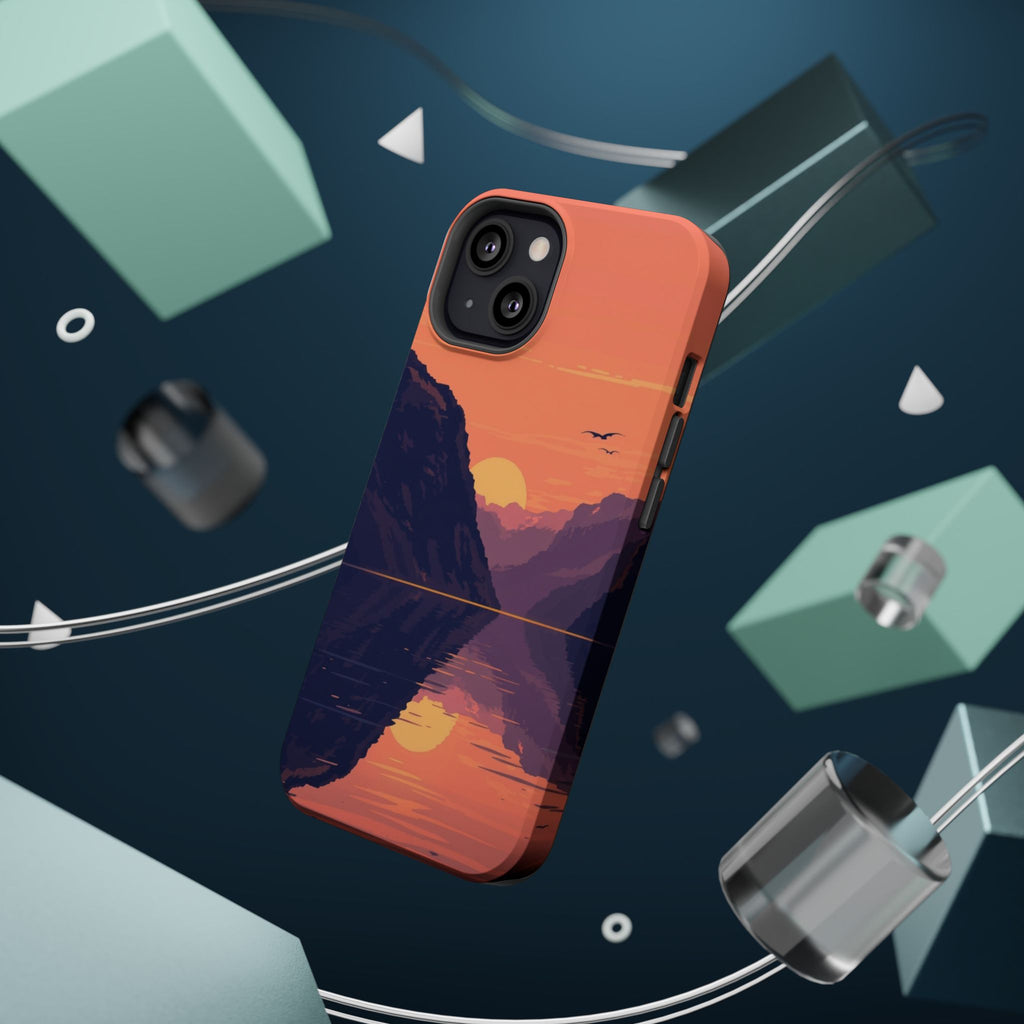 iPhone Radiant Fjord Reflection Design Slim Everyday Designer Case · iPhone Case