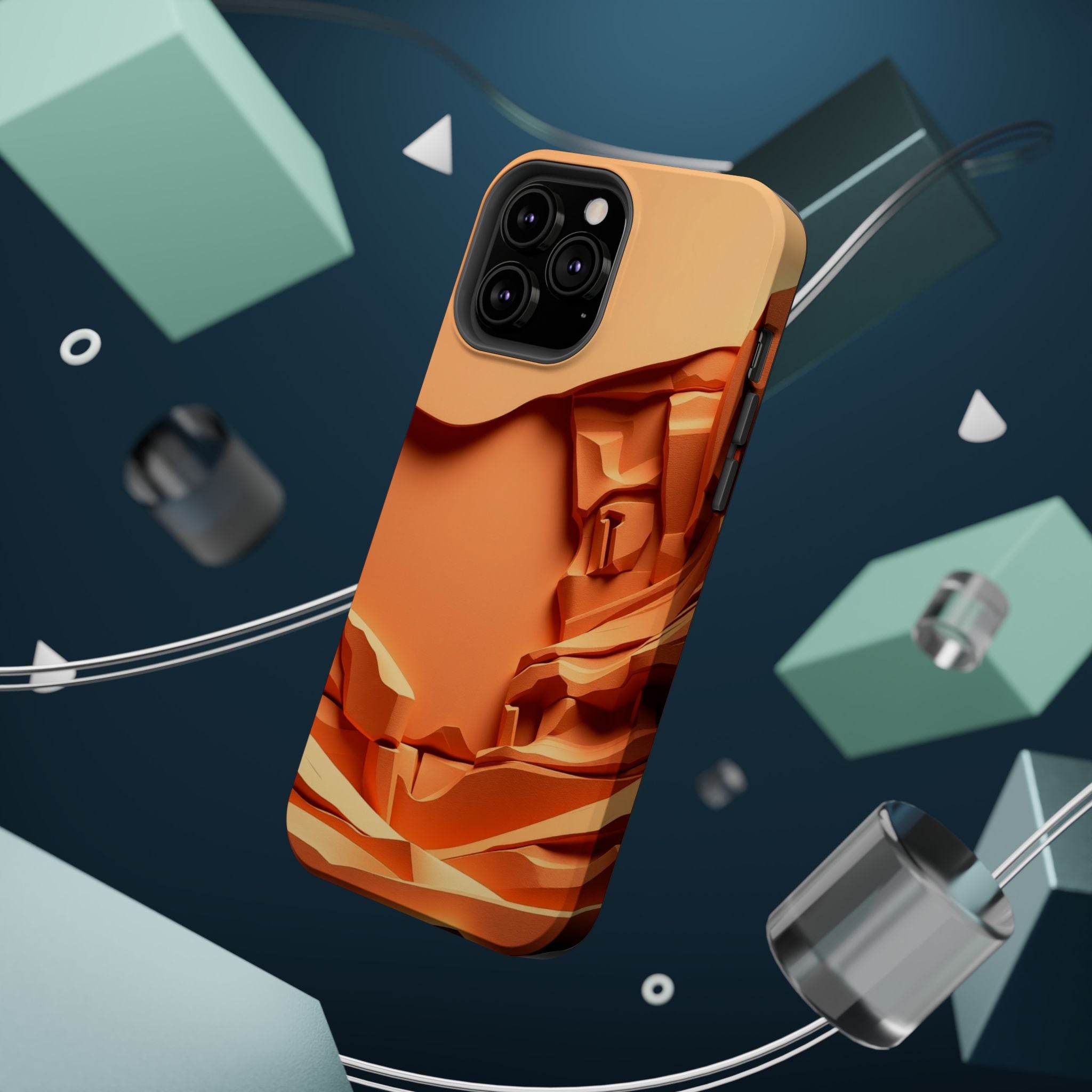 iPhone Burnt Orange And Sand Canyon Wall Slim Everyday iPhone 12 · iPhone Case