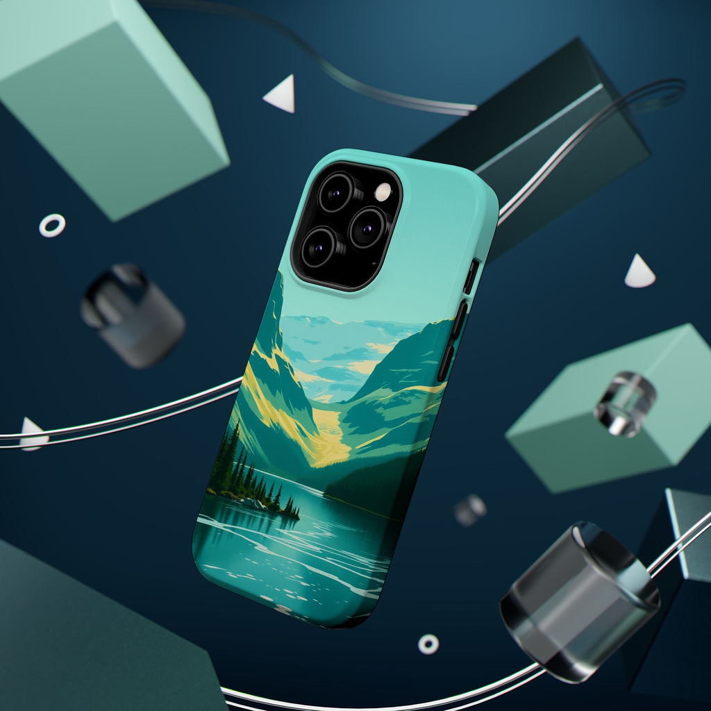 iPhone Radiant Glacier Lake Design Bold Modern Everyday Snap Case · iPhone Case