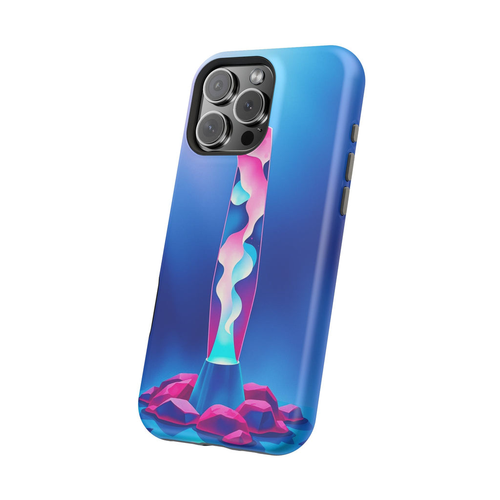 iPhone Cyan And Magenta Lava Lamp Flow Slim Everyday Designer Case · iPhone Case