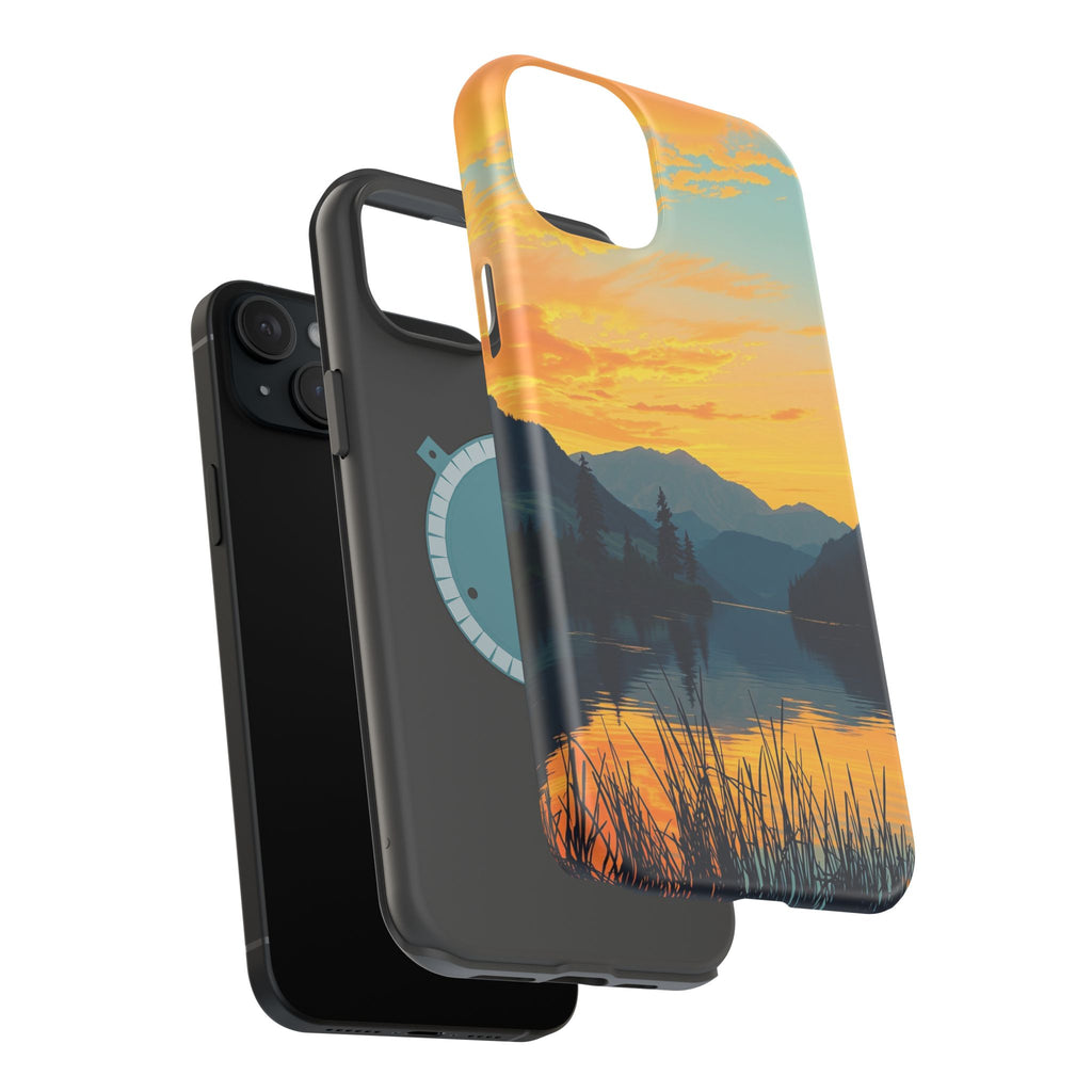iPhone Lake at Twilight Oil Painting Impressionist iPhone Artistic · iPhone Case