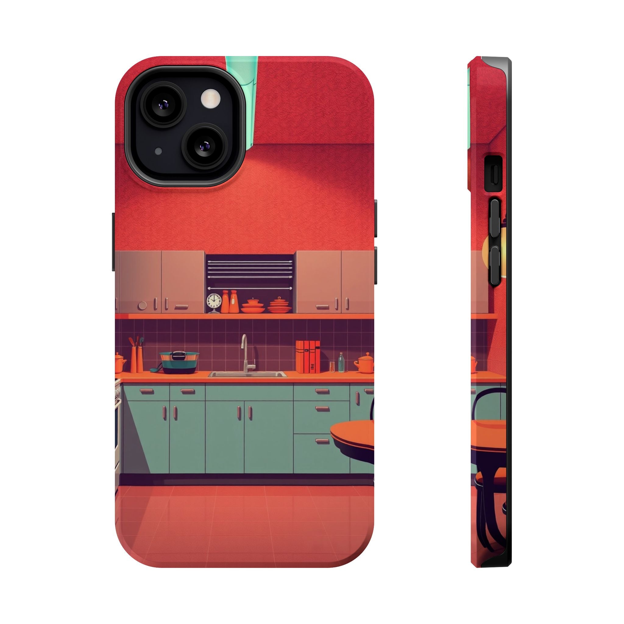 iPhone Earthy 1950s Kitchen Design Bold Modern Everyday Snap Case · iPhone Case