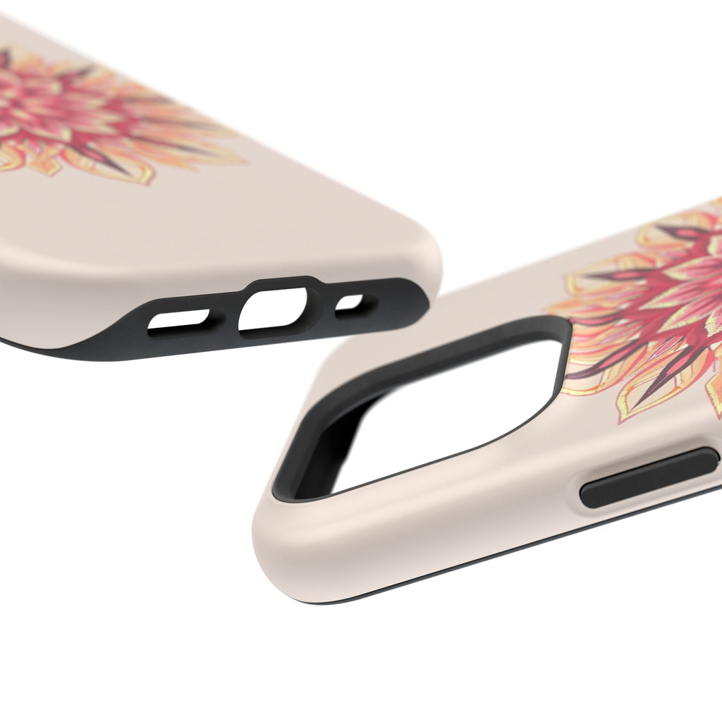 iPhone Floral Mandala Pixel Art -Bit Slim Everyday Designer Case · iPhone Case