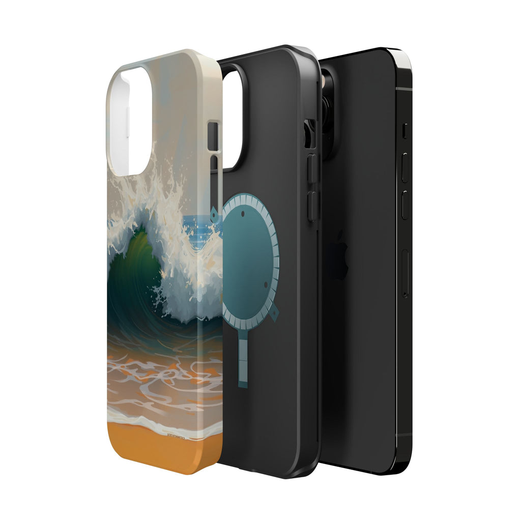 iPhone Radiant Ocean Wave Crash Design Slim Everyday Designer Case · iPhone Case