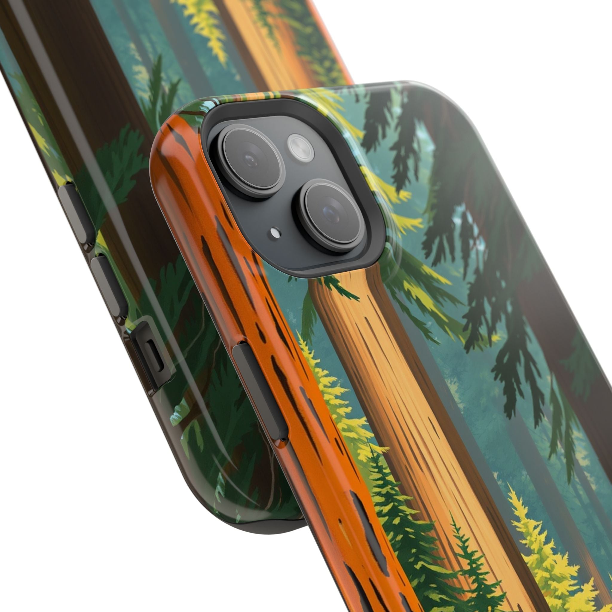 iPhone Redwood Forest Oil Painting Impressionist Clean iPhone Minimal · iPhone C