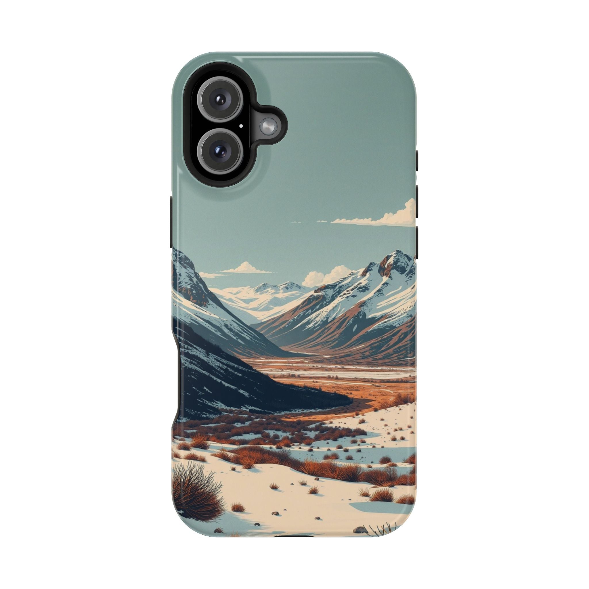 iPhone Serene Tundra Expanse Design Slim Everyday Designer Case · iPhone Case