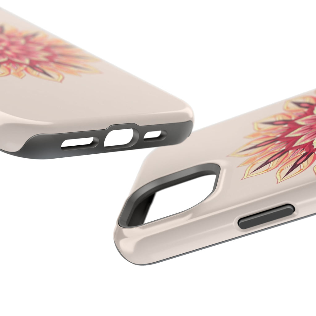 iPhone Floral Mandala Pixel Art -Bit Slim Everyday Designer Case · iPhone Case