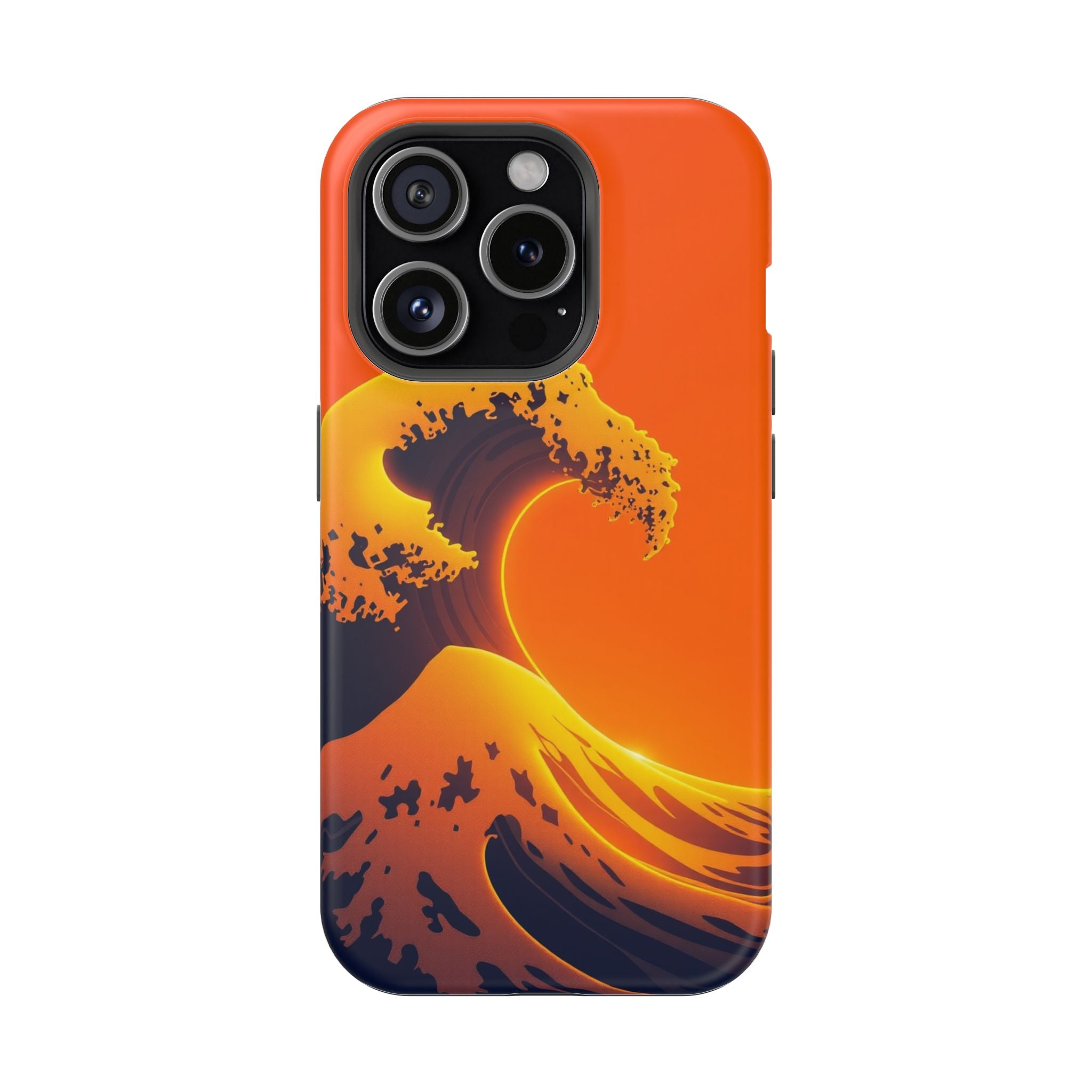 iPhone Mustard And Rust Holographic Wave Slim Everyday iPhone Designer · iPhone