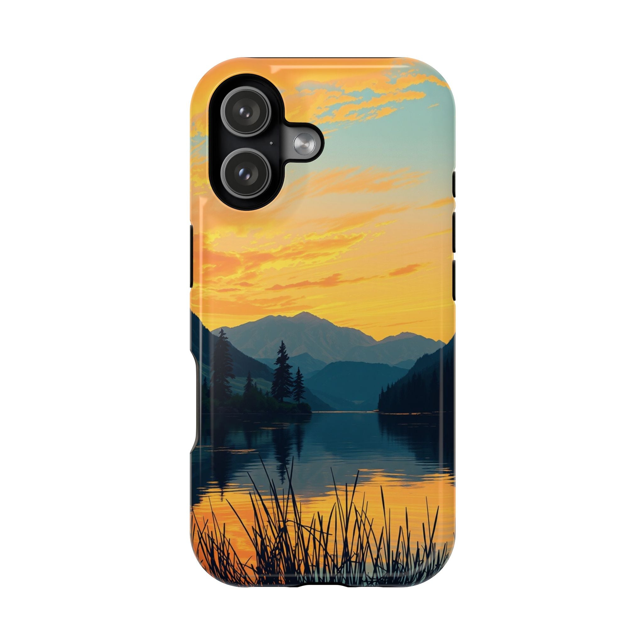 iPhone Lake at Twilight Oil Painting Impressionist iPhone Artistic · iPhone Case