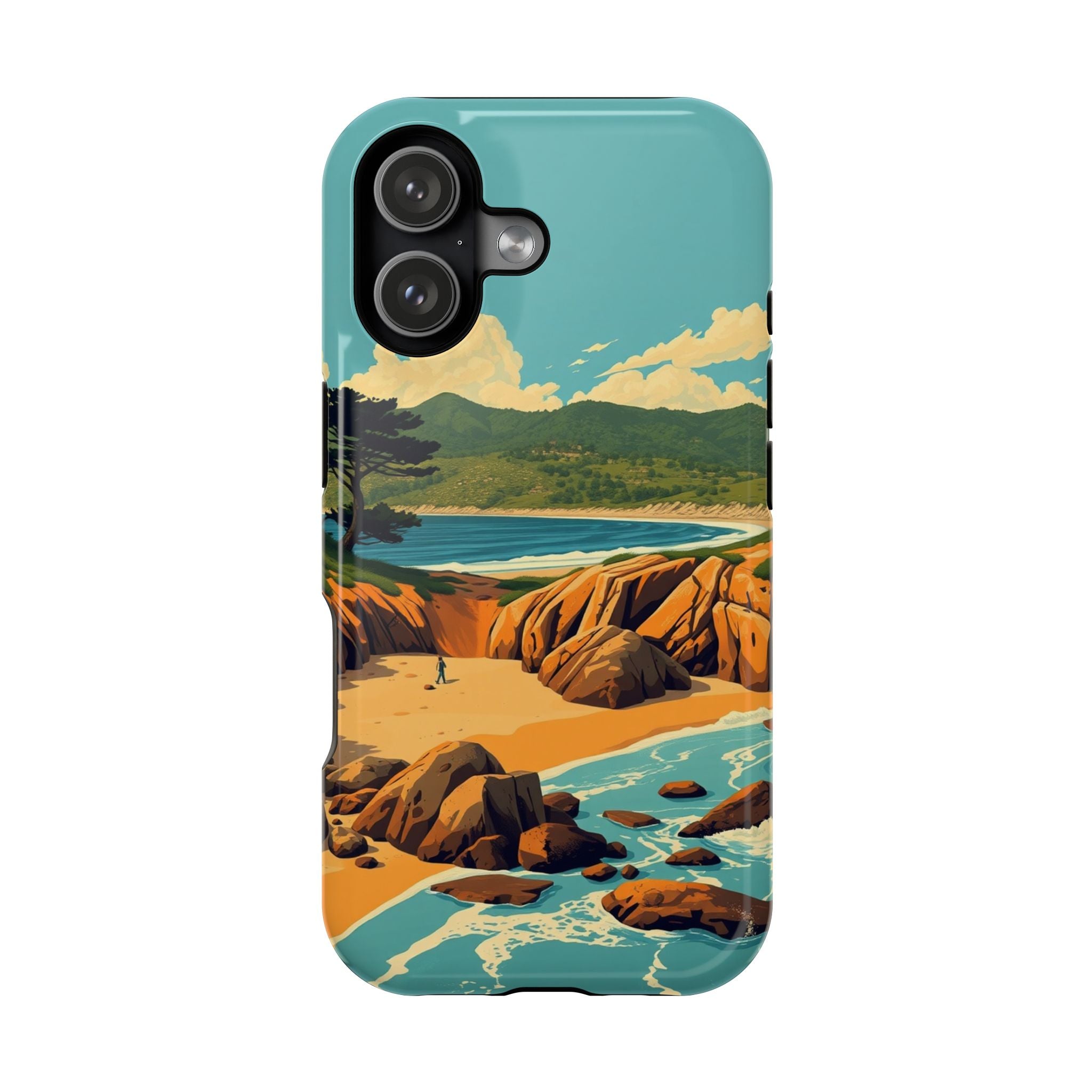 iPhone Pebble Beach Vintage Retro Poster Slim Everyday iPhone Designer · iPhone