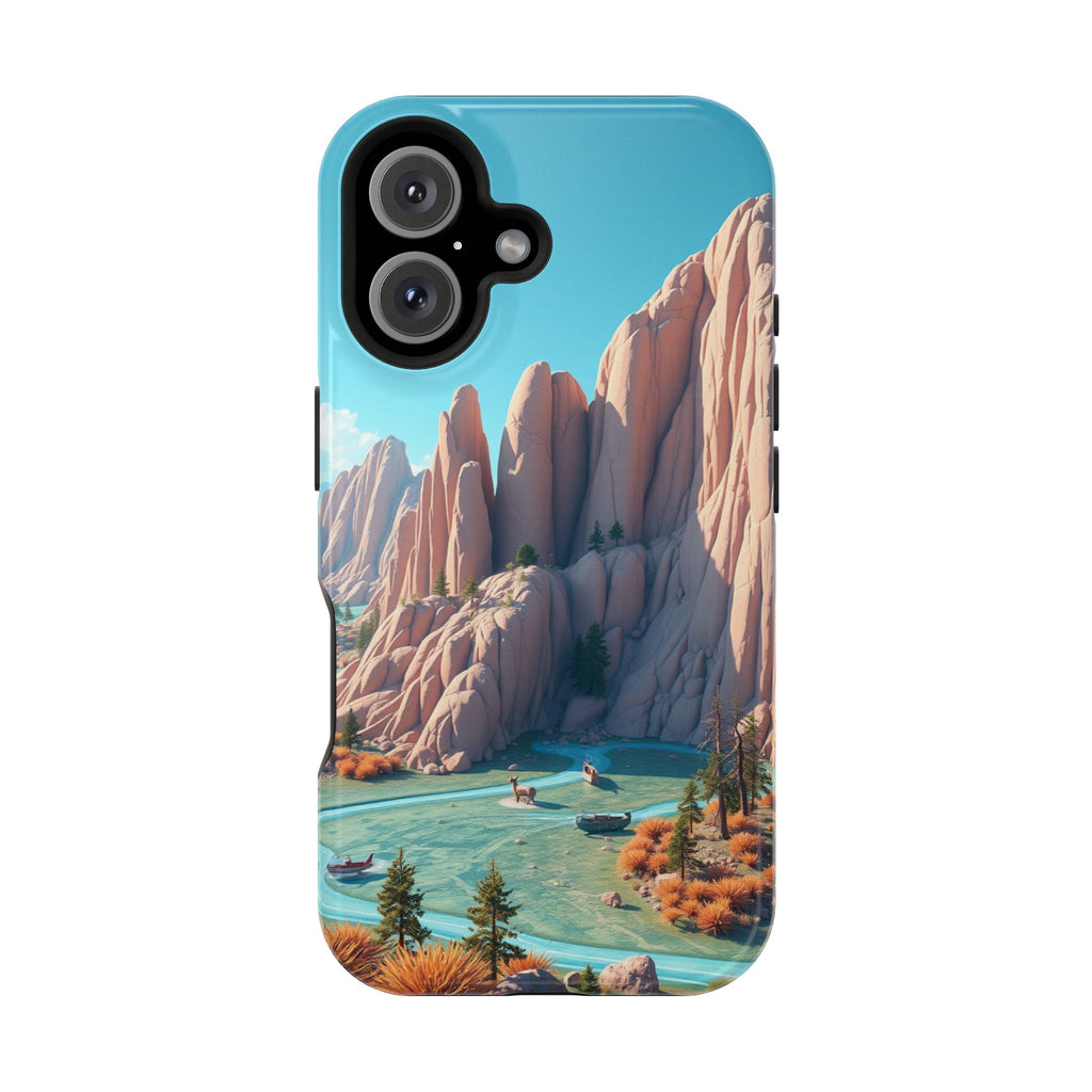 iPhone Pine Ridge Electric Art Slim Everyday Designer Case · iPhone Case