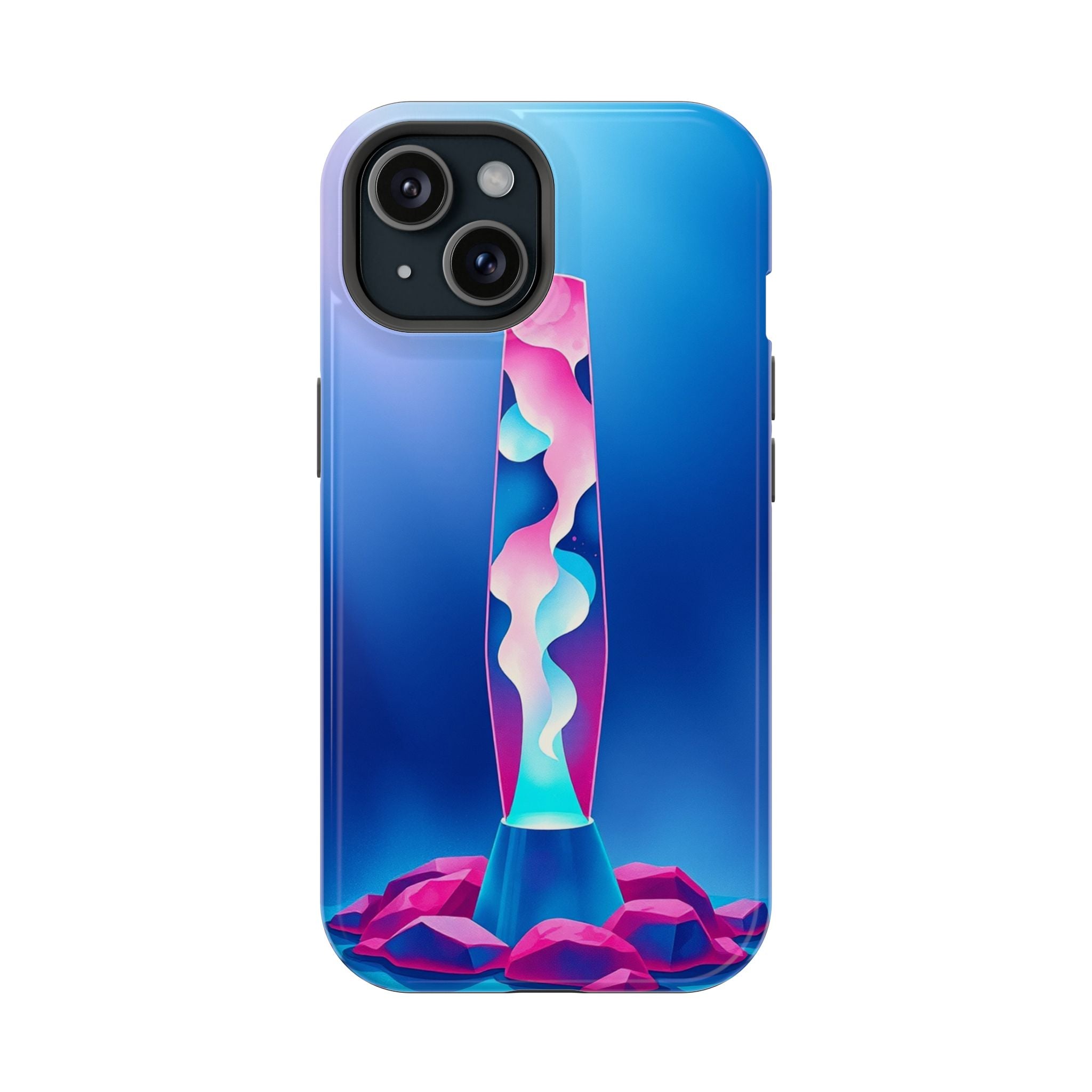 iPhone Cyan And Magenta Lava Lamp Flow Slim Everyday Designer Case · iPhone Case
