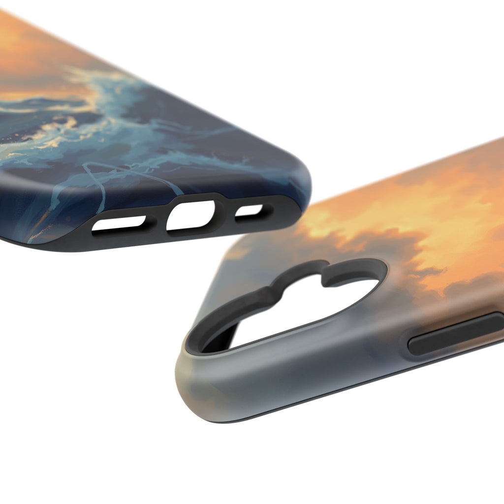 iPhone Sunset Amber And Peach Storm at Sea Slim iPhone Everyday · iPhone Case