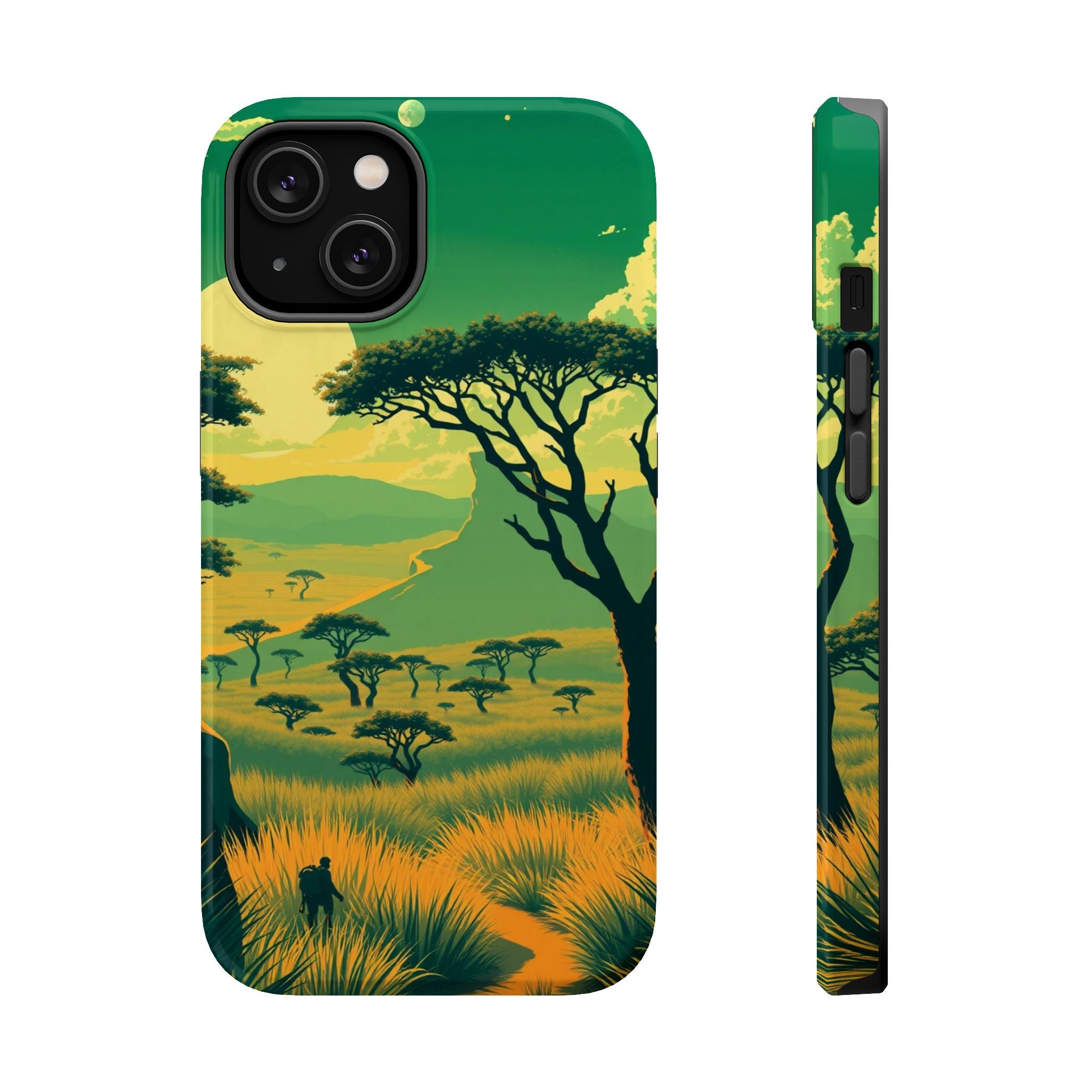 iPhone Savanna Horizon Pixel Art -Bit Slim Everyday Designer Case · iPhone Case