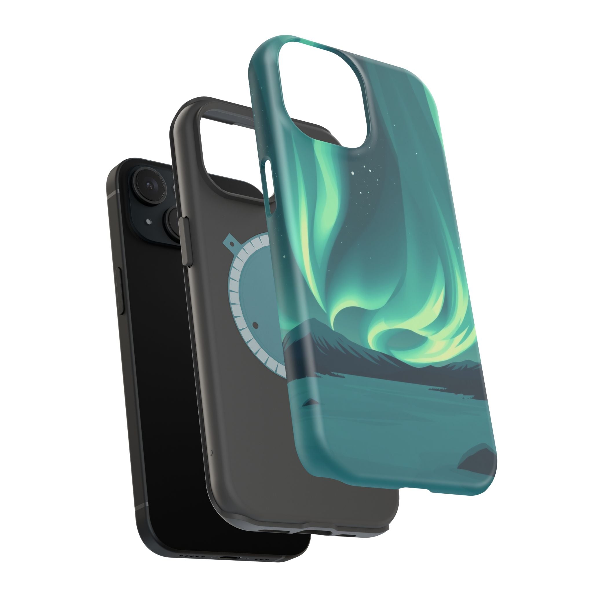 iPhone Northern Lights Abstract Geometric Slim iPhone Everyday Designer · iPhone