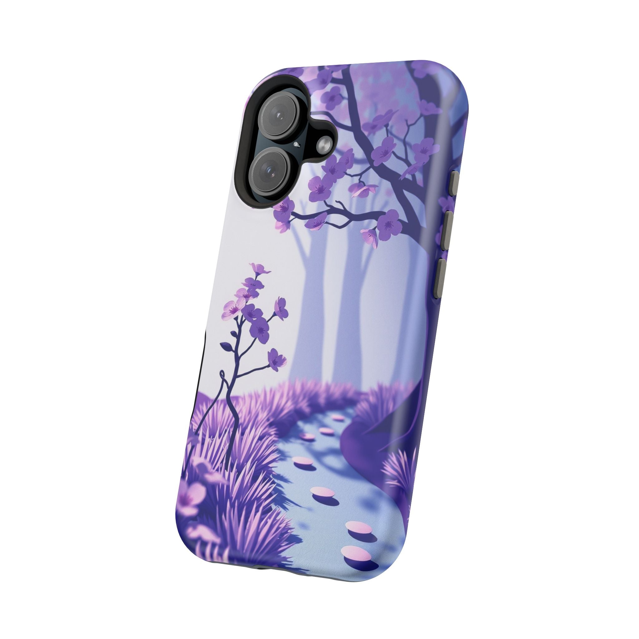 iPhone Blossom Trail Paper Cut Art Bold Modern Everyday Snap Case · iPhone Case
