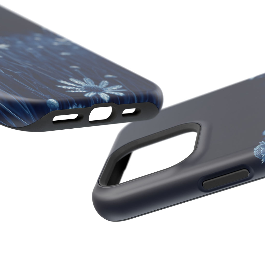iPhone Midnight Blue And Silver Wildflower Field Clean iPhone Minimal · iPhone C