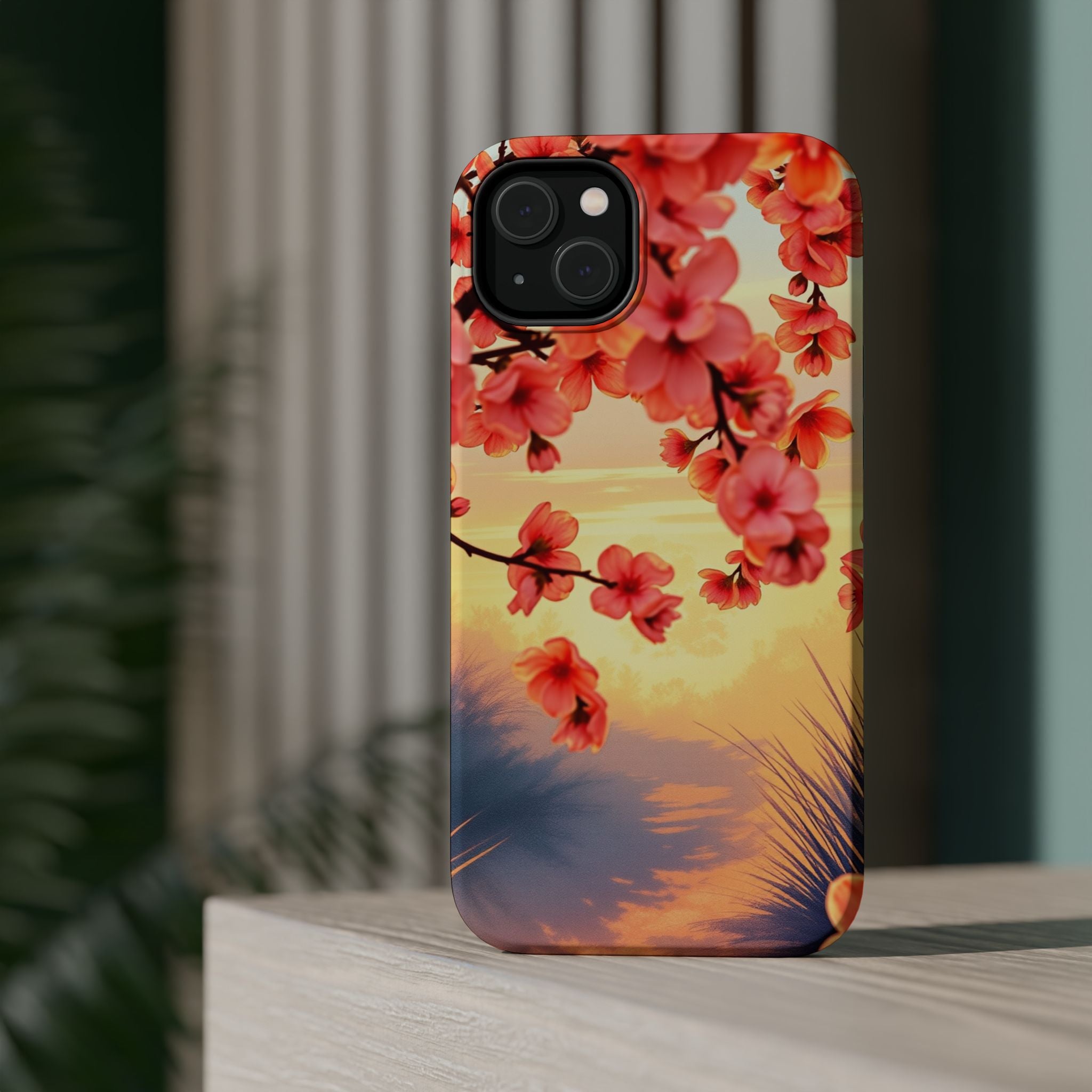 iPhone Sunset Amber And Peach Blossom Trail Slim Snap Cas Carry Case · iPhone Ca
