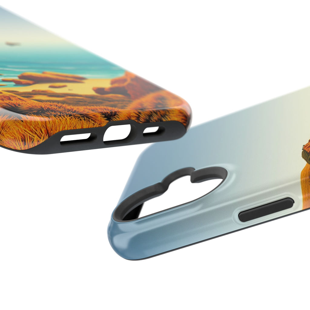iPhone Mustard And Rust Pebble Beach Slim Everyday iPhone 14 Designer · iPhone C